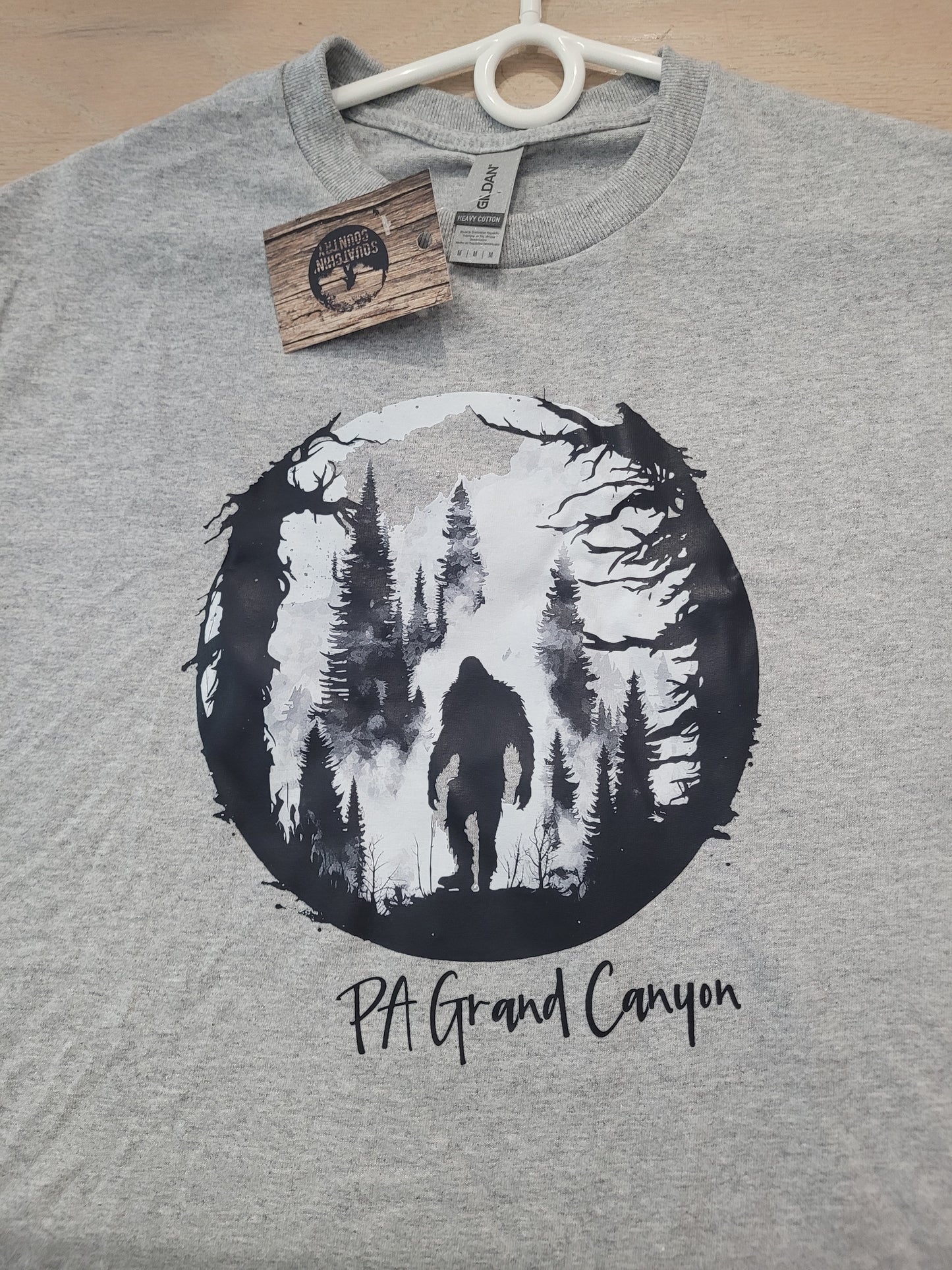 Bigfoot nature silhouette - PA Grand Canyon