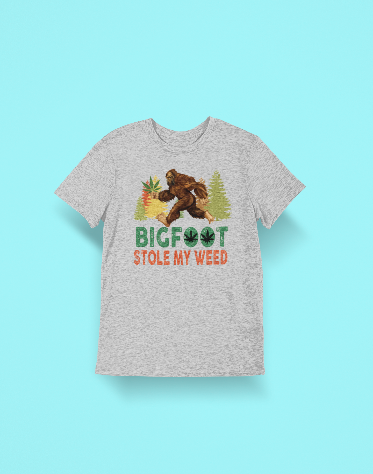 Bigfoot stole my weed t-shirt (black)