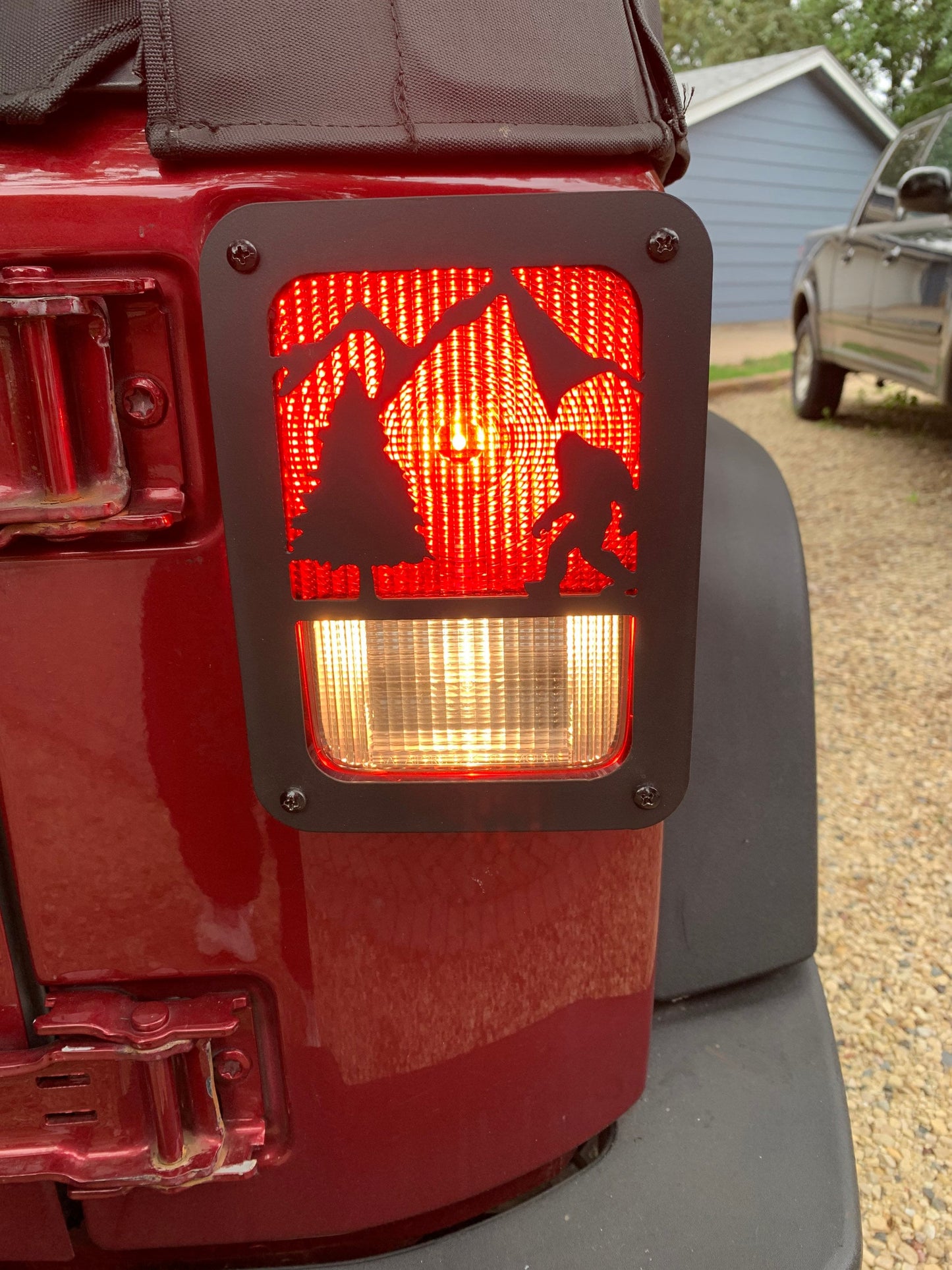 Dog paw taillight covers for Jeep Wrangler/Gladiator