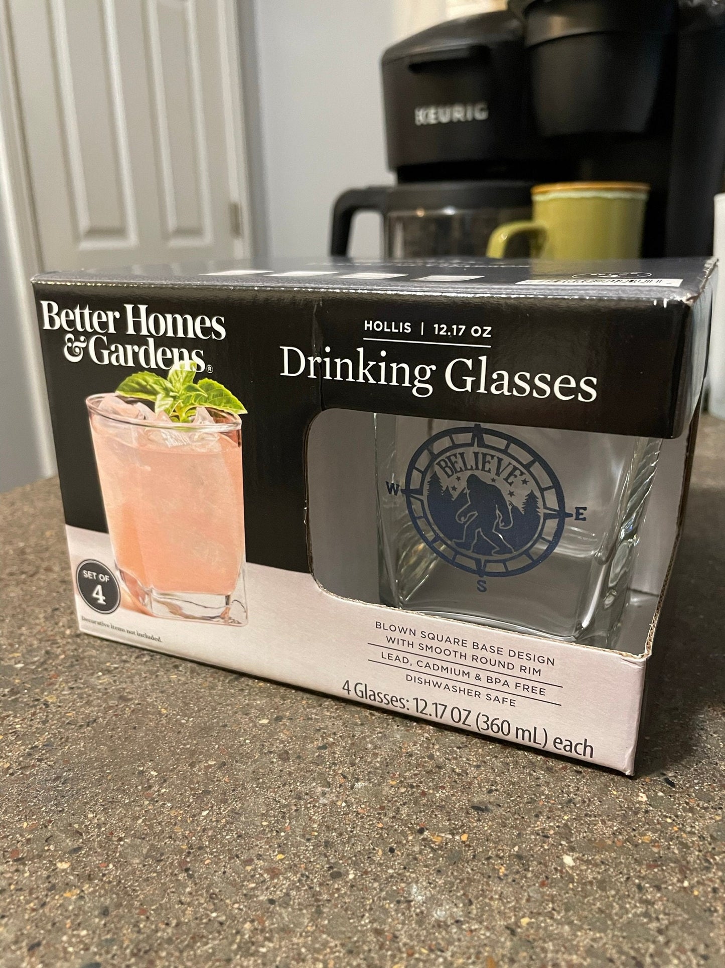 Bigfoot Whiskey Glasses - tinted laser etched design