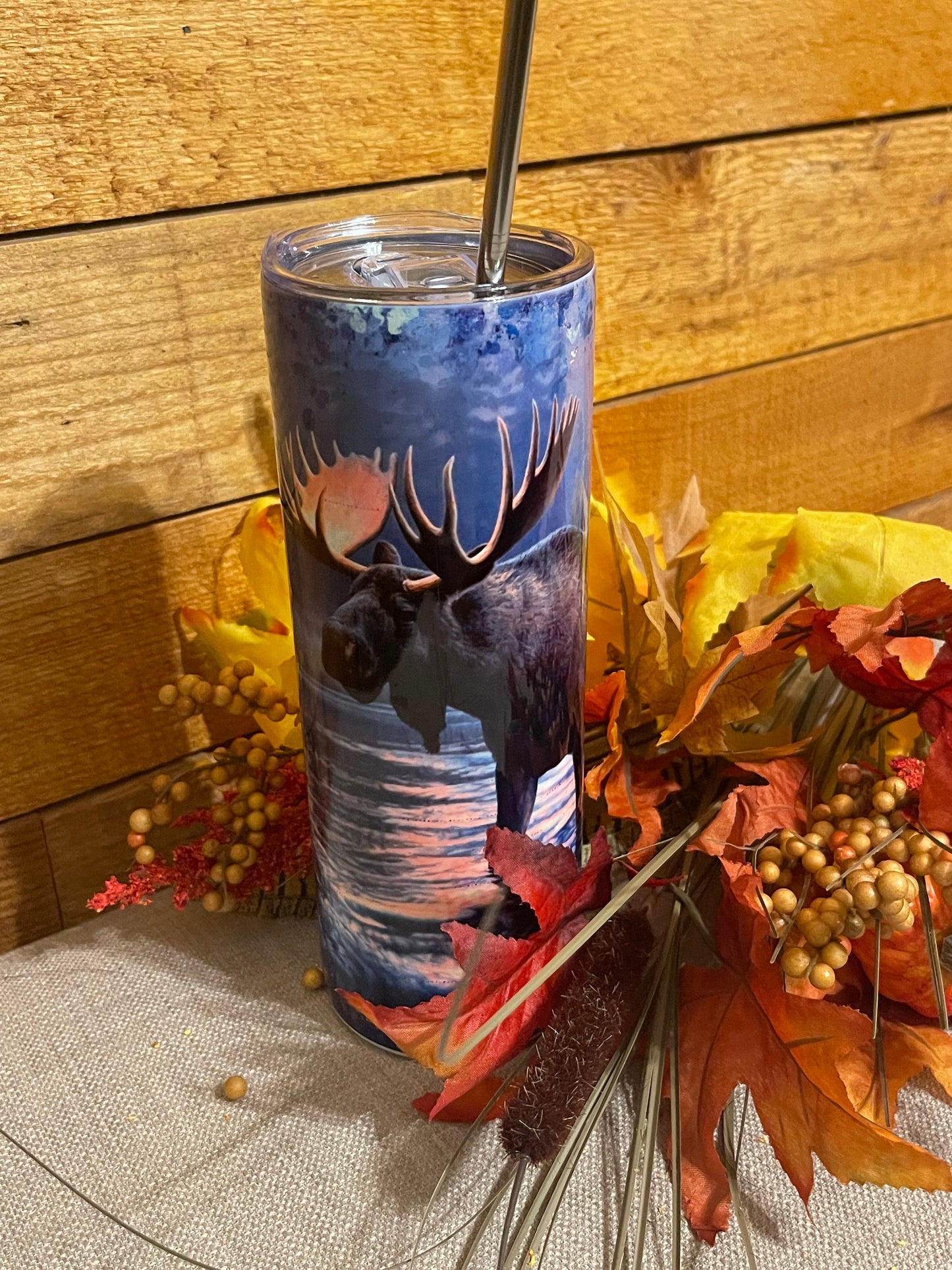 Wildlife Bigfoot, moose, bear, wolf, northern lights 20oz tumblers