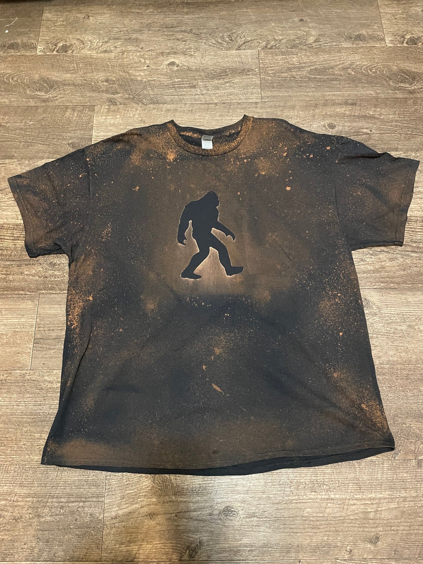 Bigfoot silhouette T-shirt (black) by Squatchin' Country