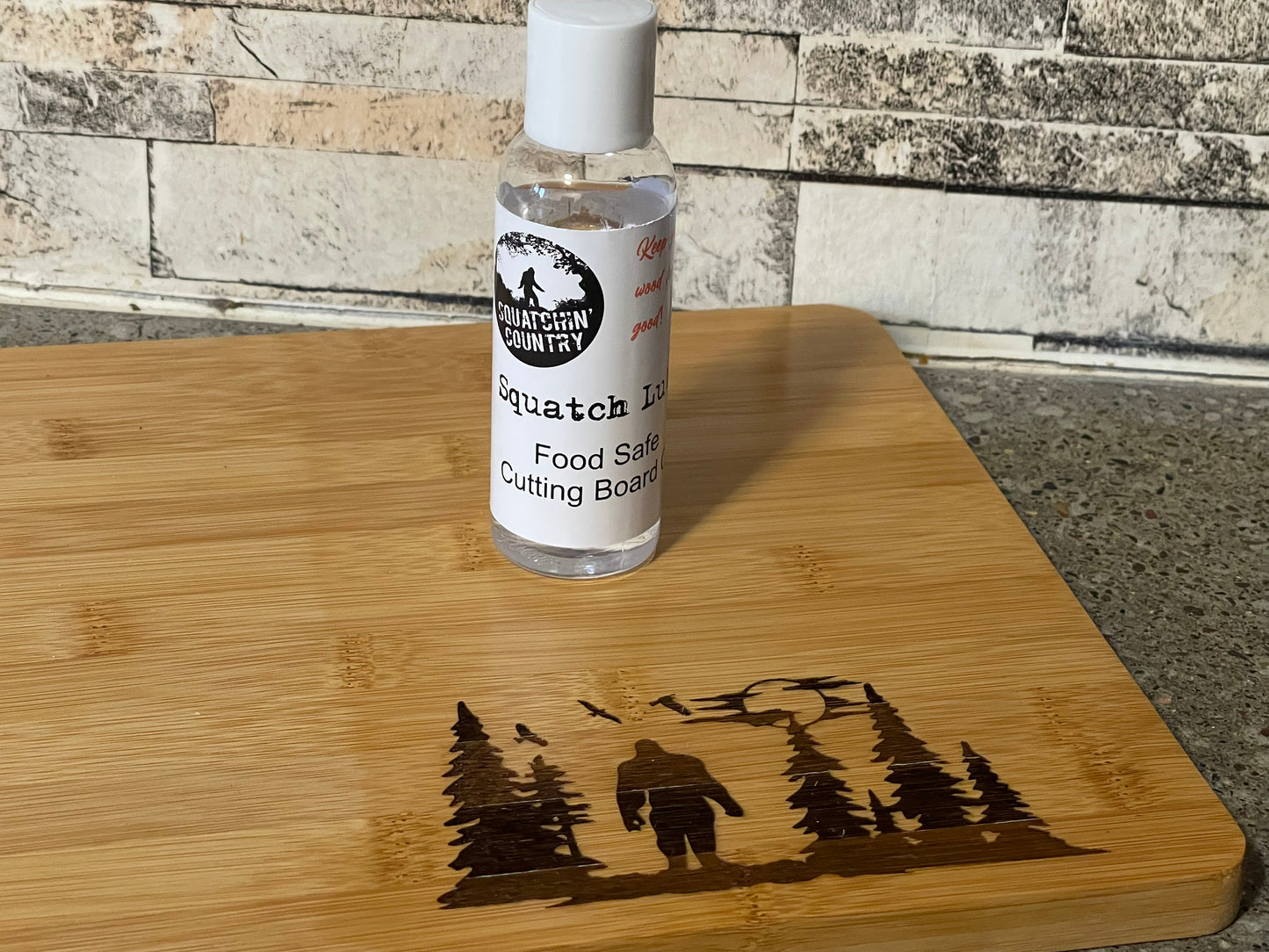 Squatch Lube cutting board oil - keep your wood lookin' good!