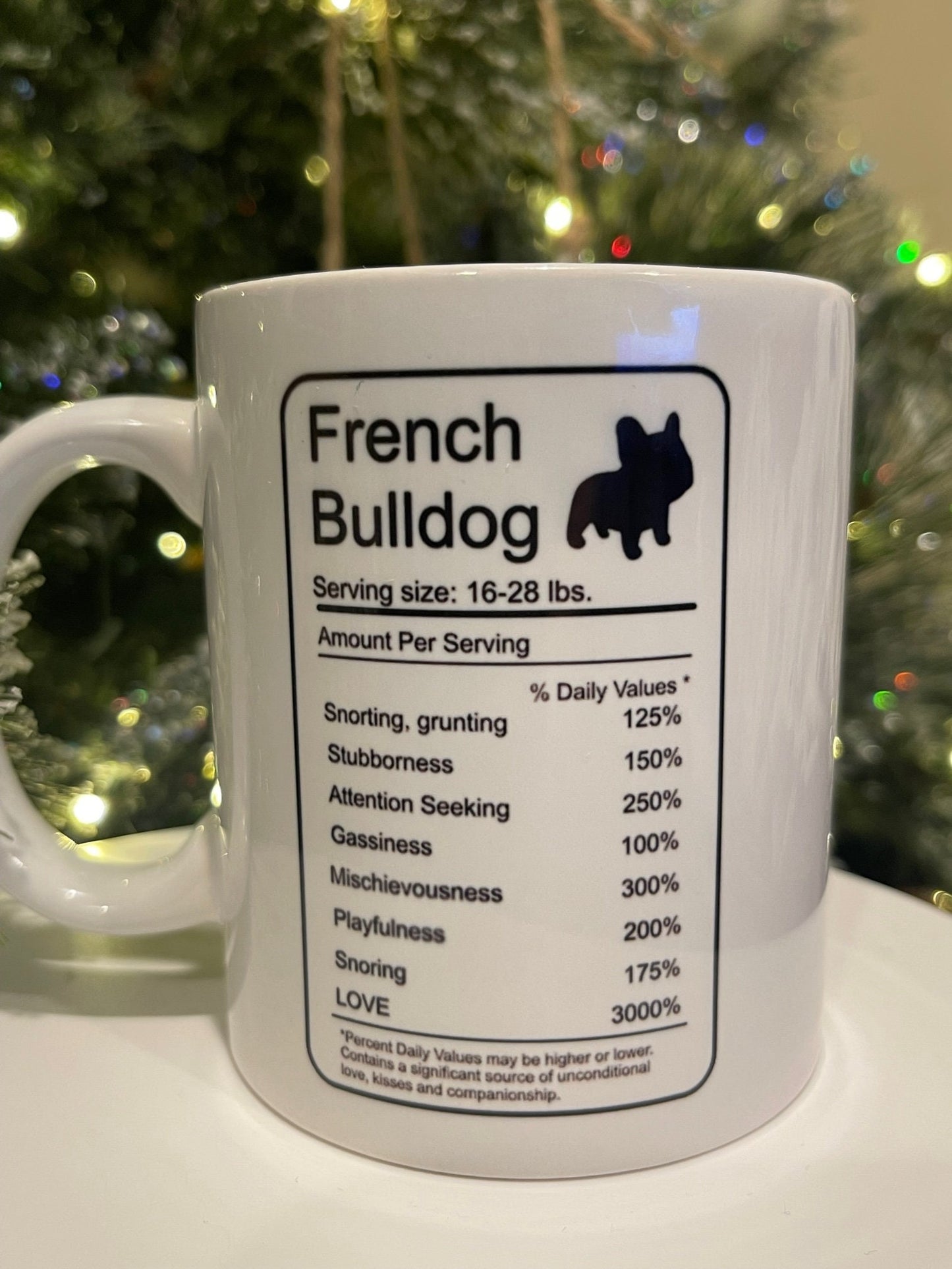 Frenchie Love Nutrition coffee mug