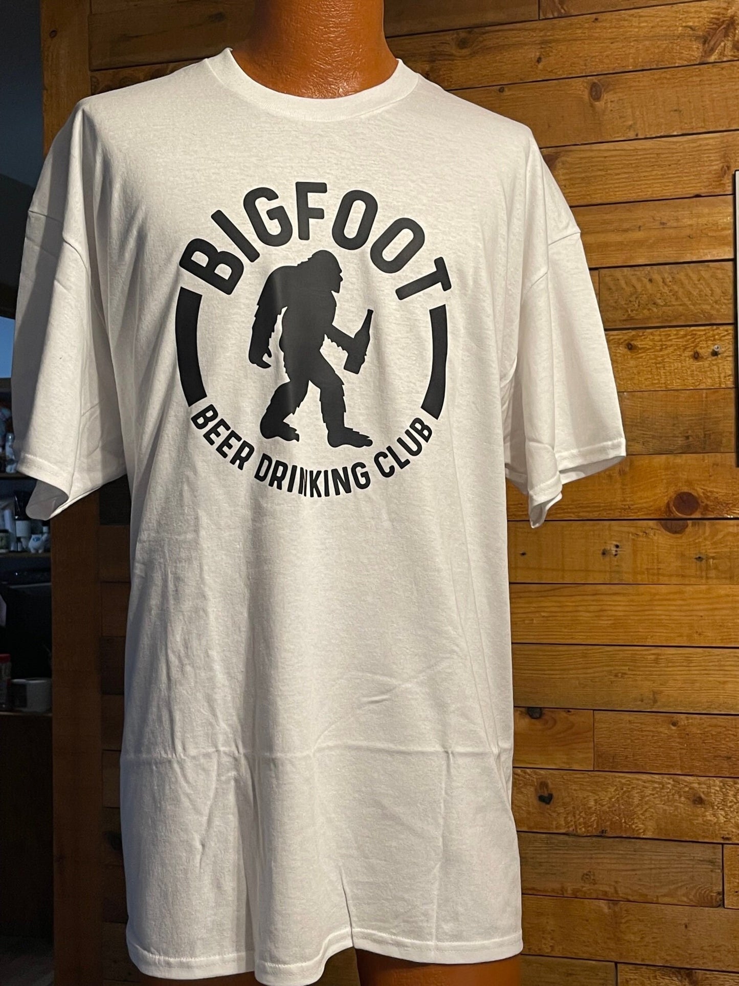 Bigfoot Beer Drinking Club t-shirt (white)