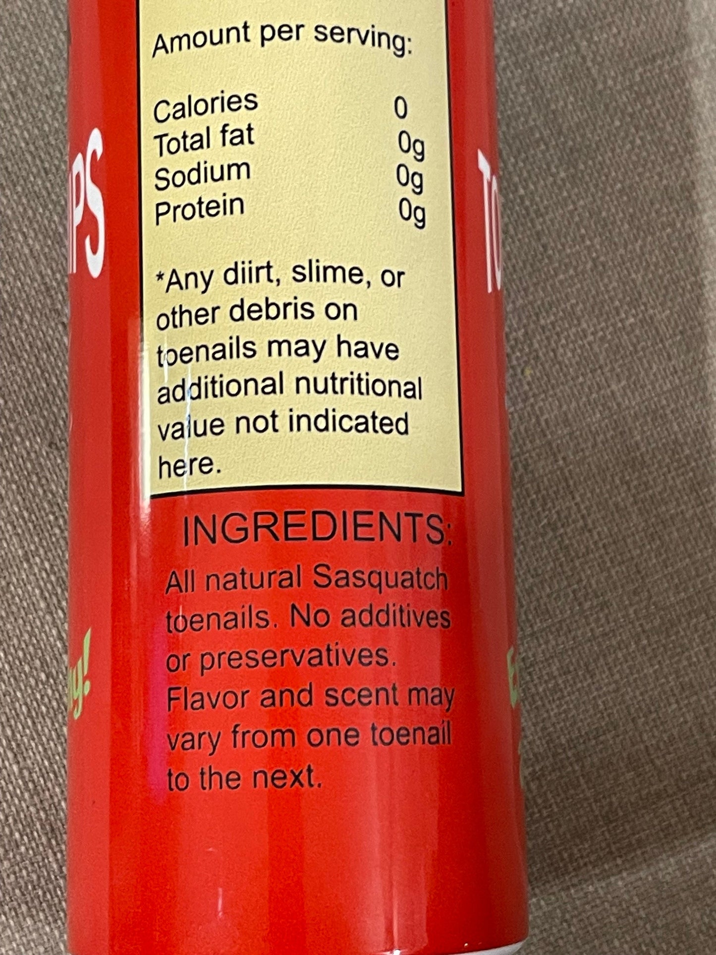 The Squatch's Toenail Chips 20 oz tumbler