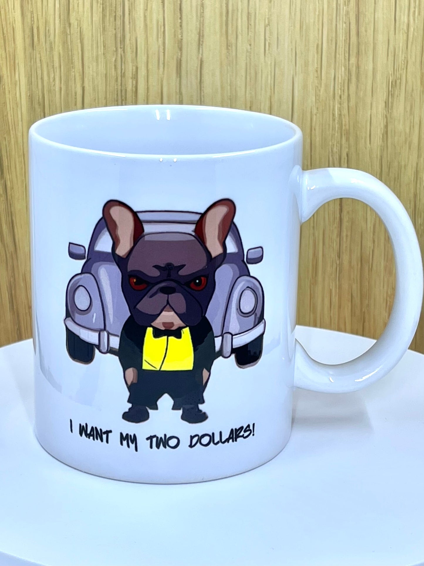 Frenchie tough guy coffee mug