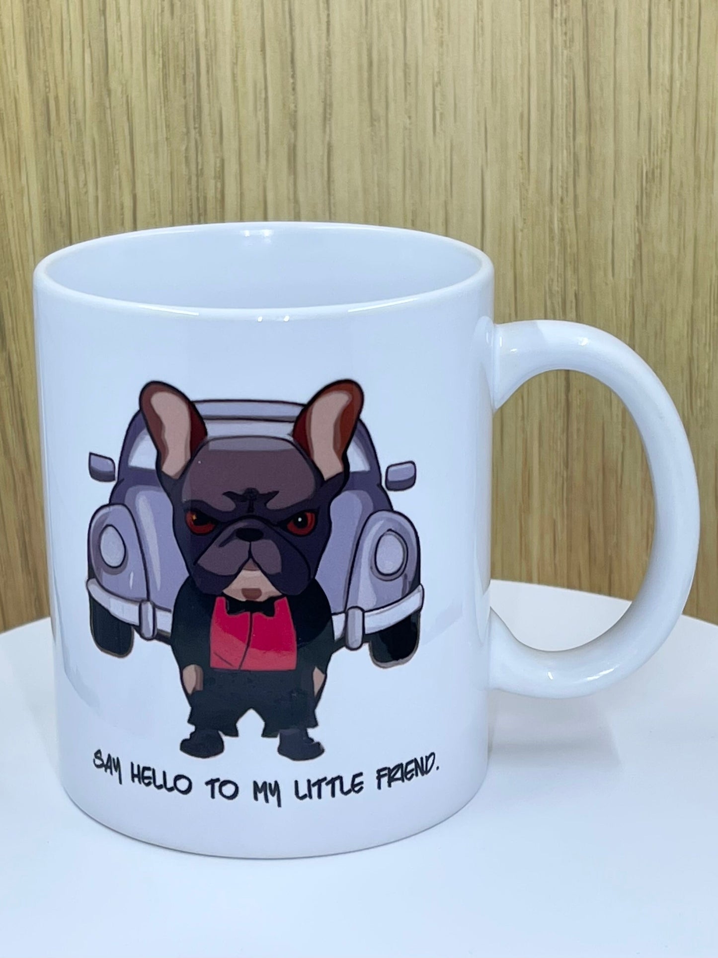 Frenchie tough guy coffee mug