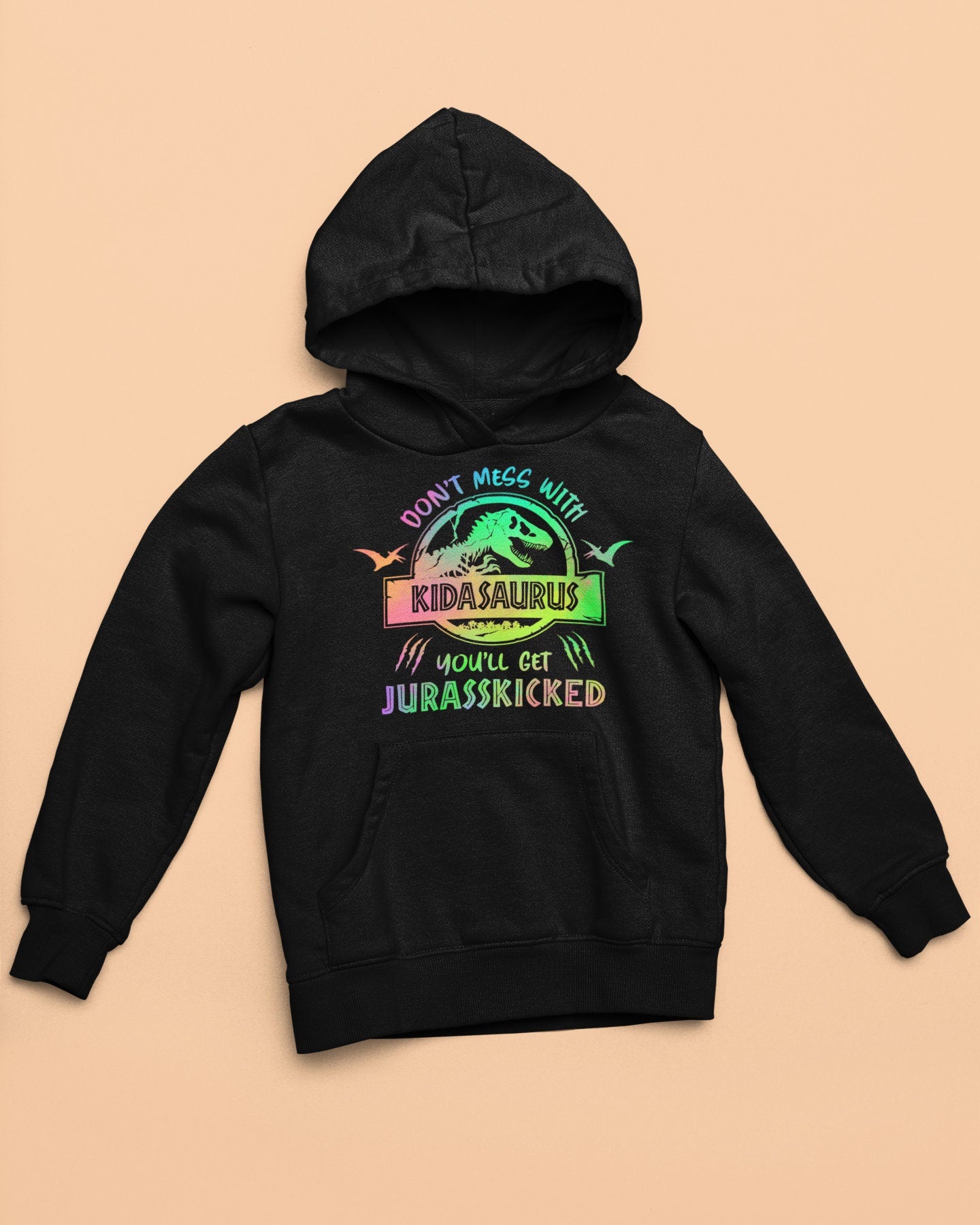 Family-saurus hoodie Mamasaurus Papasaurus kidasaurus sister, brother, baby