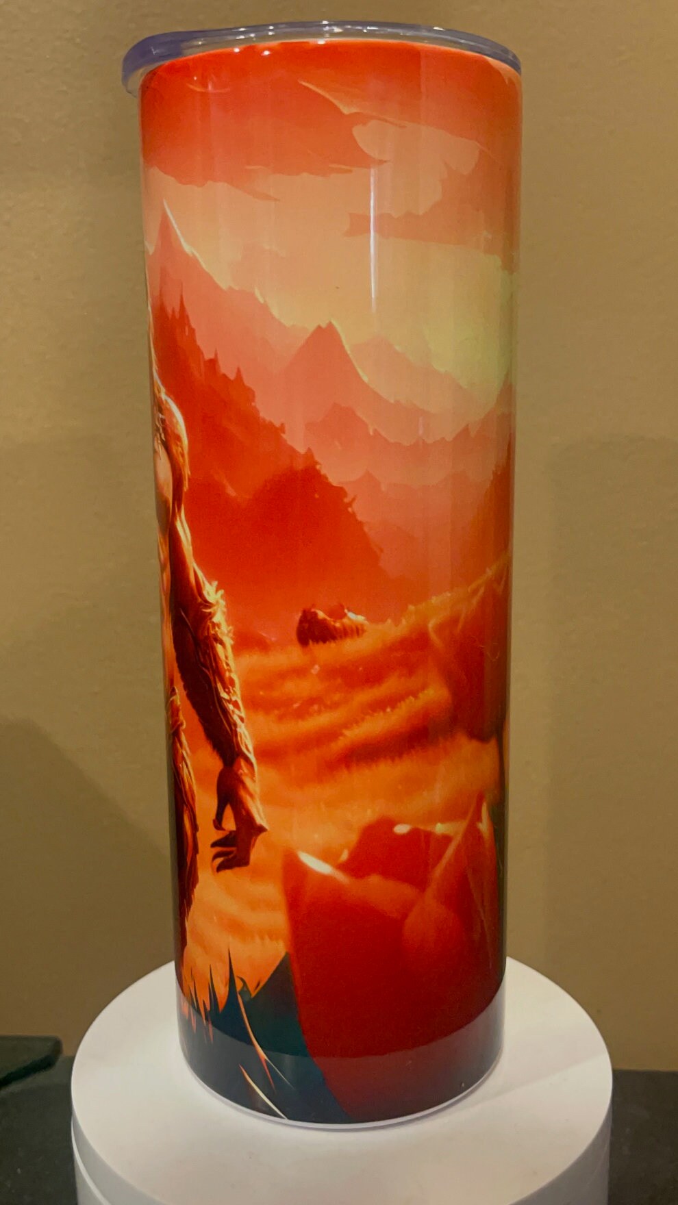 Exclusive Bigfoot in the Tulips stainless insulated tumbler - choose your design