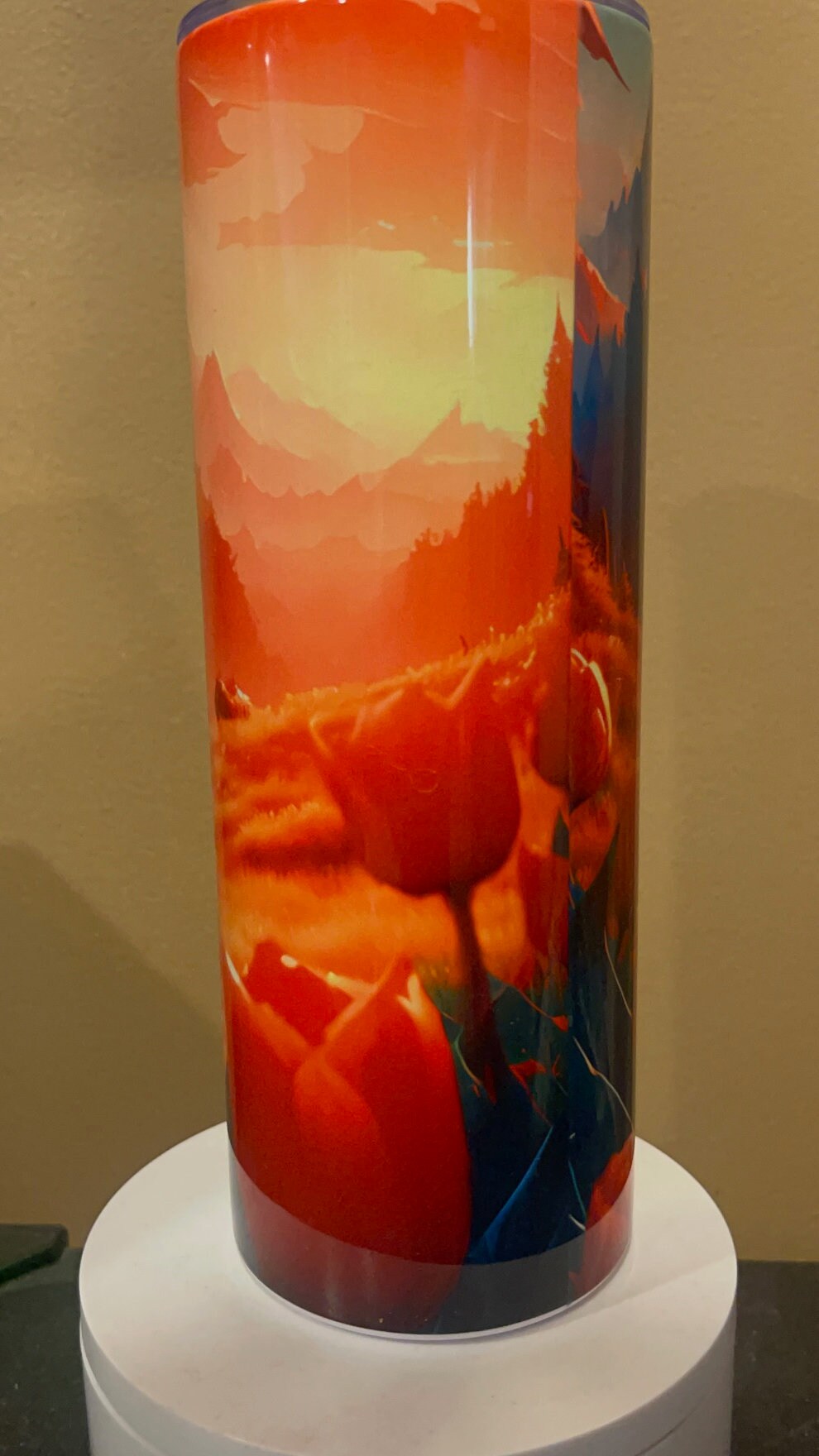 Exclusive Bigfoot in the Tulips stainless insulated tumbler - choose your design