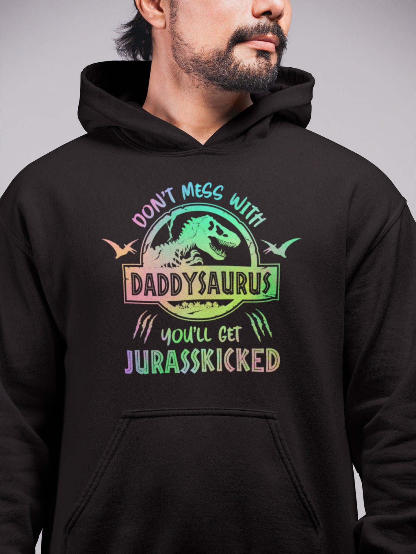 Family-saurus hoodie Mamasaurus Papasaurus kidasaurus sister, brother, baby