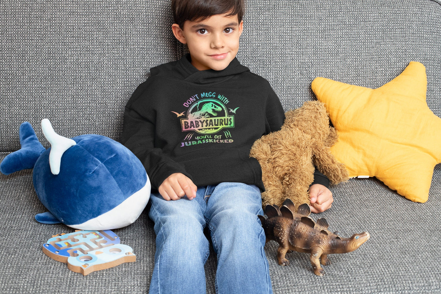 Family-saurus hoodie Mamasaurus Papasaurus kidasaurus sister, brother, baby