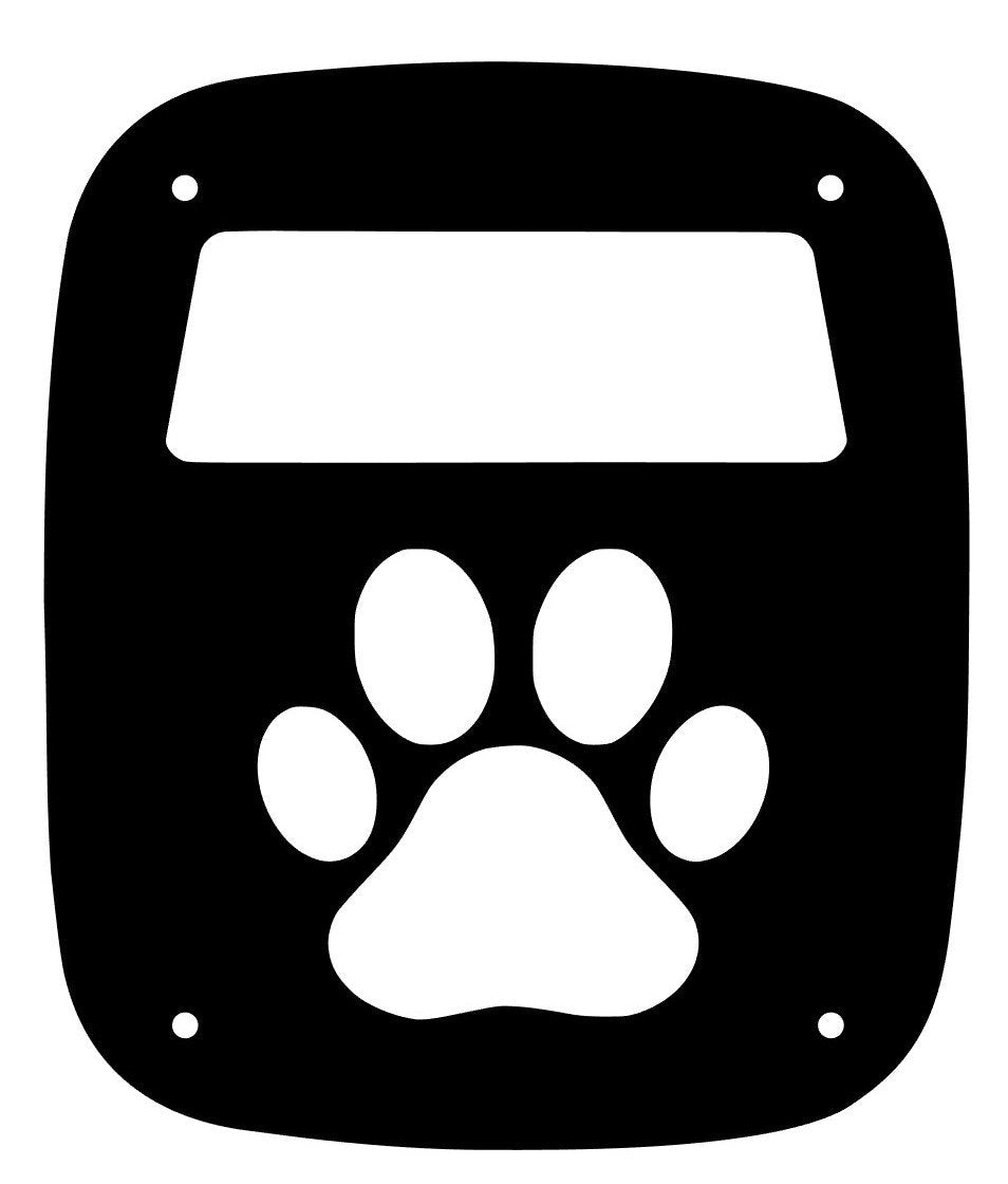 Dog paw taillight covers for Jeep Wrangler/Gladiator