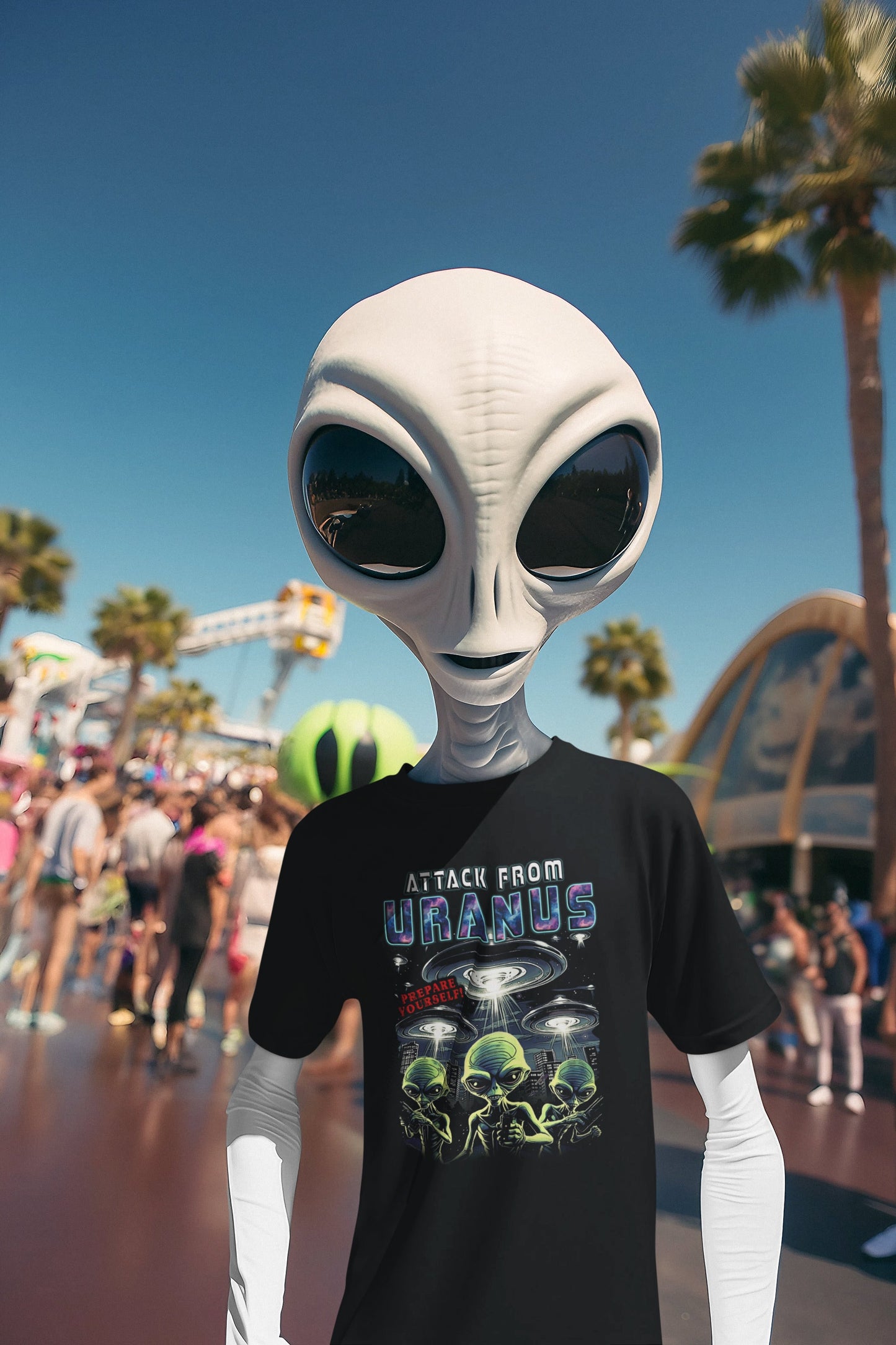 Attack from Uranus tshirt (yellow or black)
