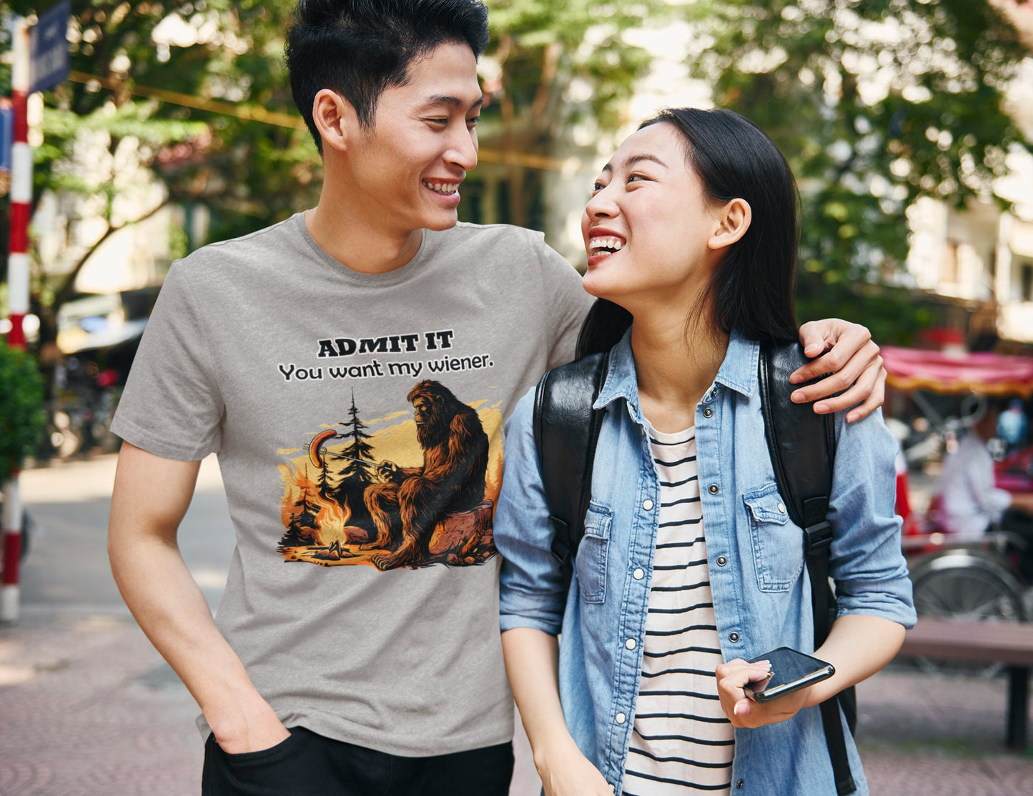 Admit it - You want my wiener t-shirt (gray, white or black)