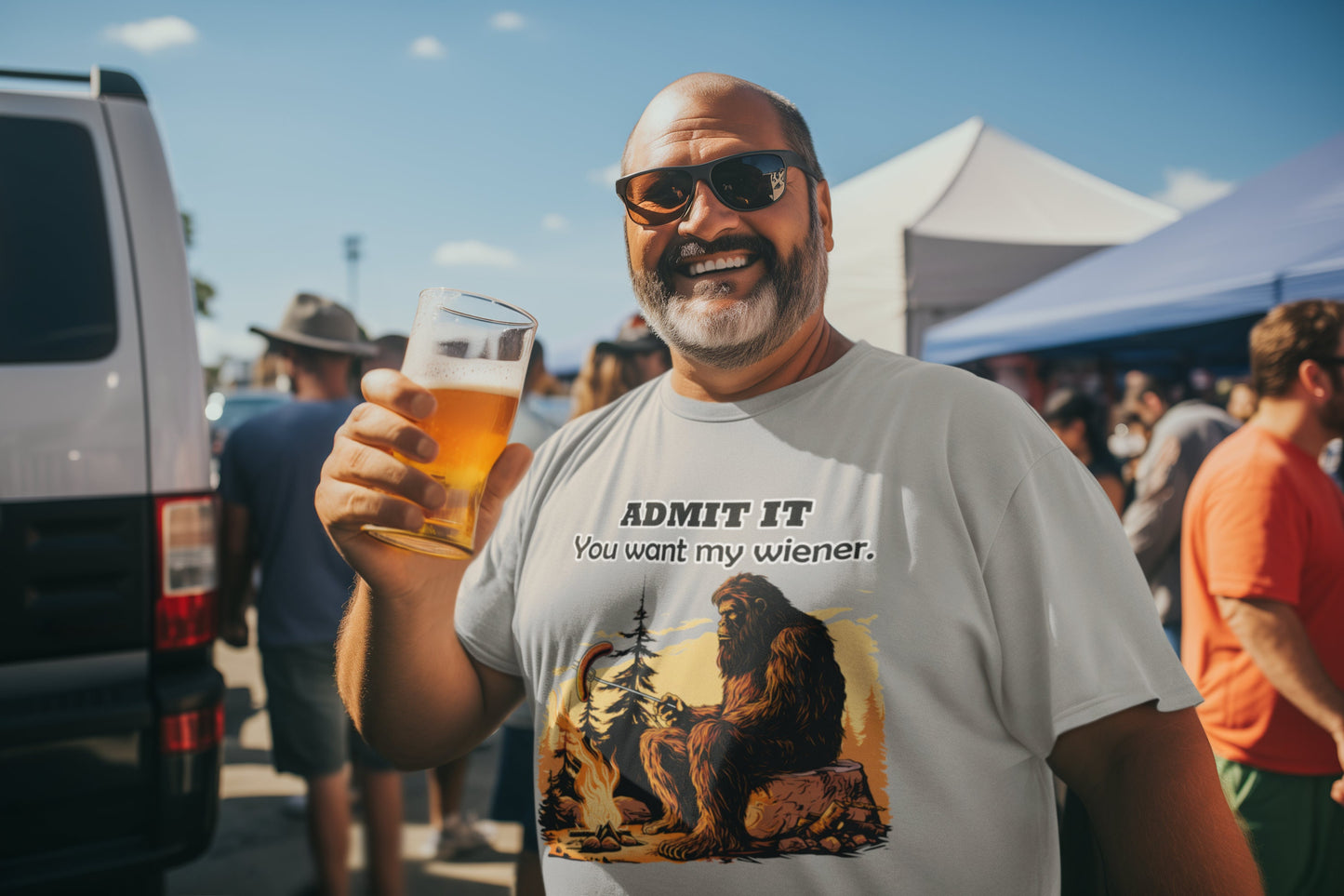 Admit it - You want my wiener t-shirt (gray, white or black)
