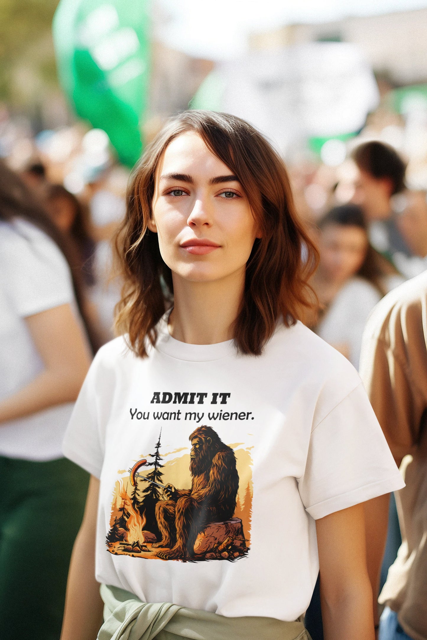 Admit it - You want my wiener t-shirt (gray, white or black)