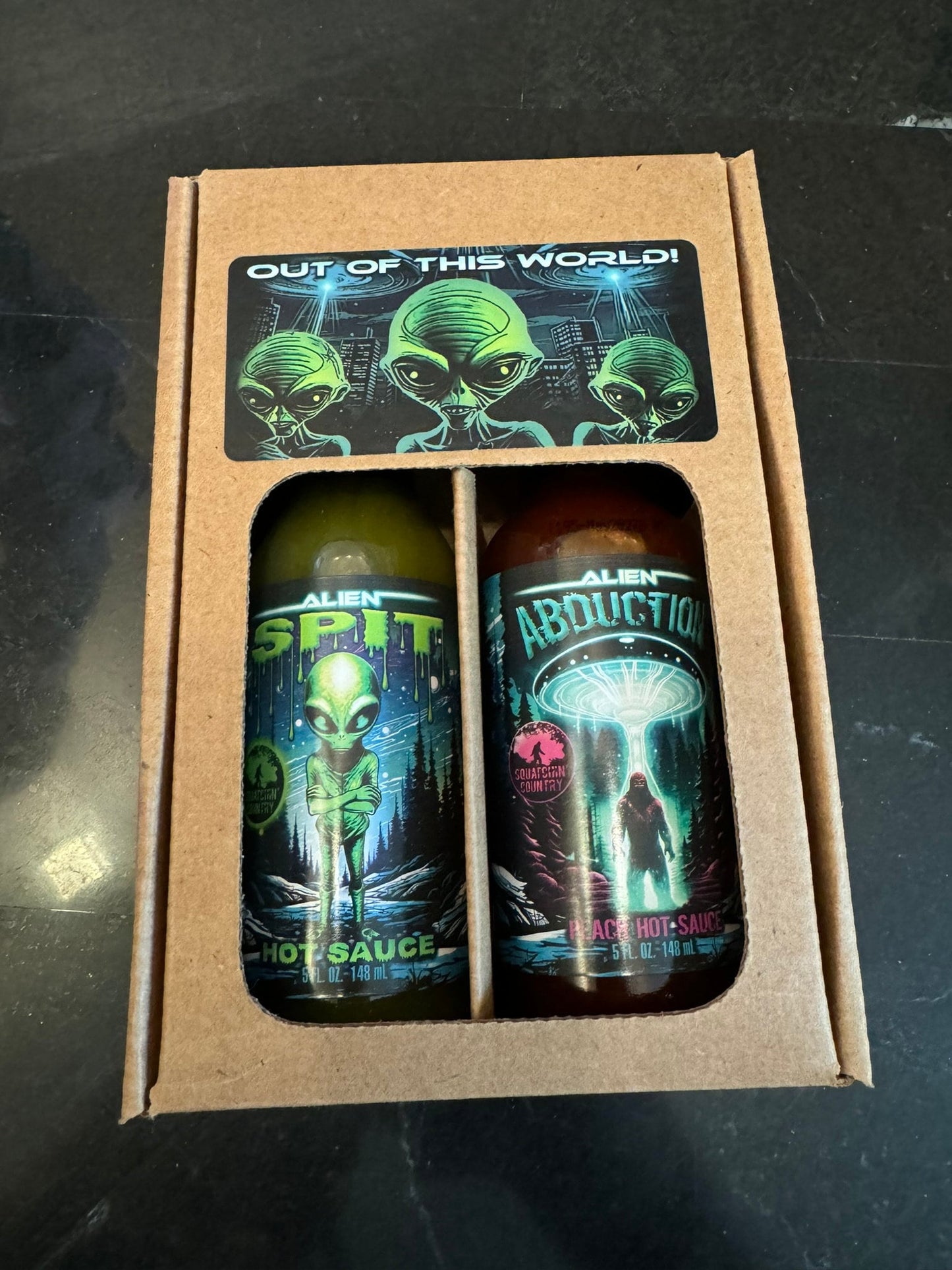 Alien Hot Sauce 2 pack Gift set from Squatchin' Country