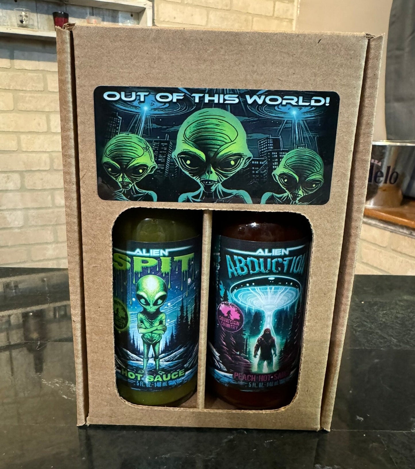 Alien hot sauce 2-pack from Squatchin' Country