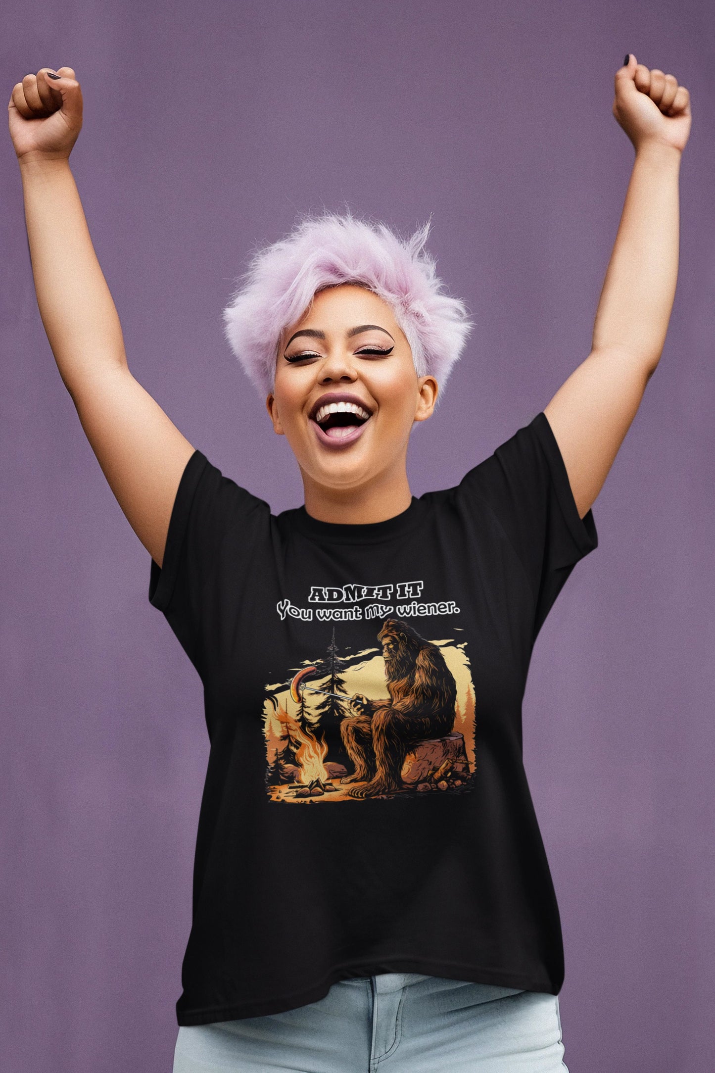 Admit it - You want my wiener t-shirt (gray, white or black)