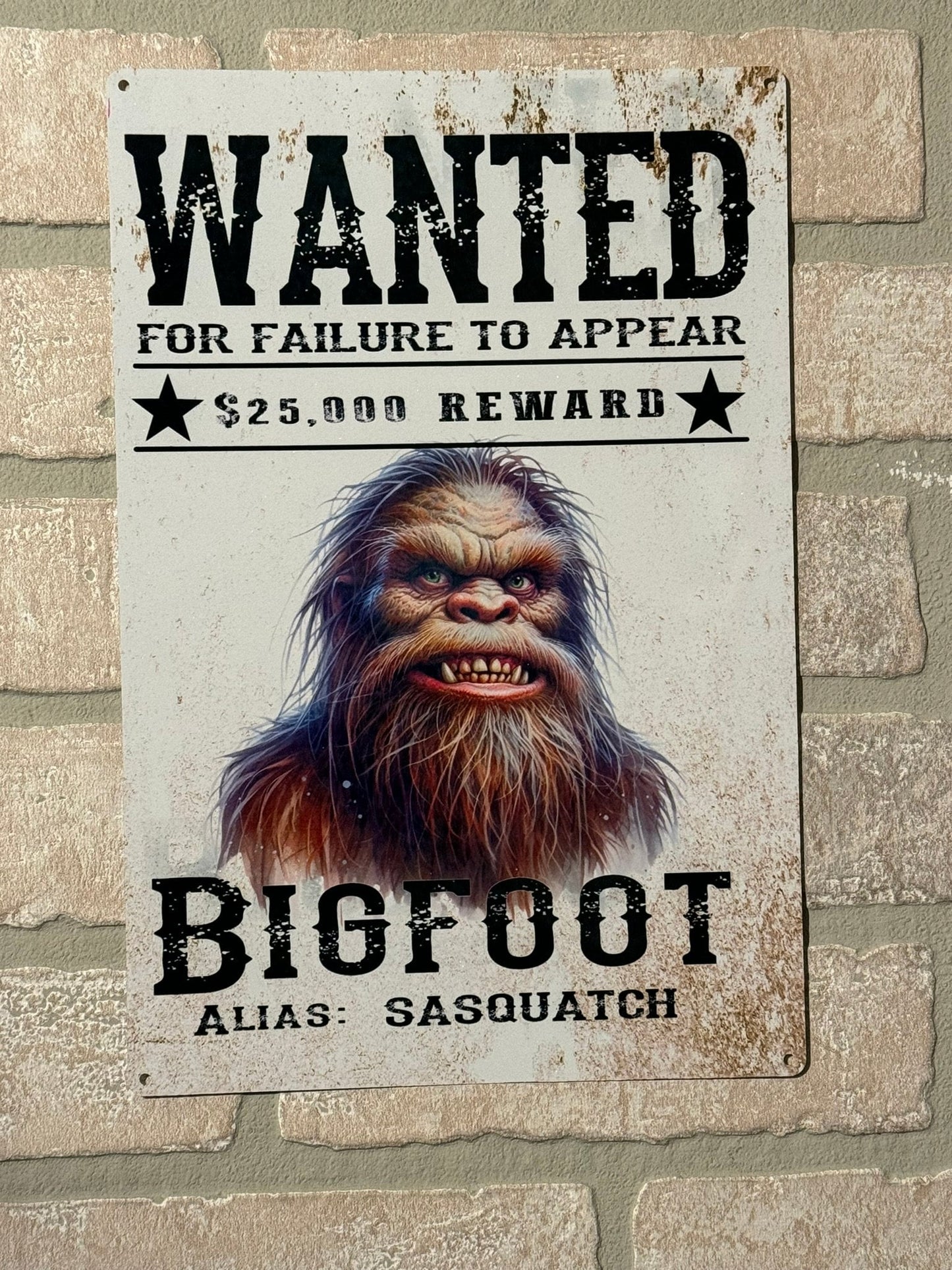 Bigfoot - Wanted signs - choose your design