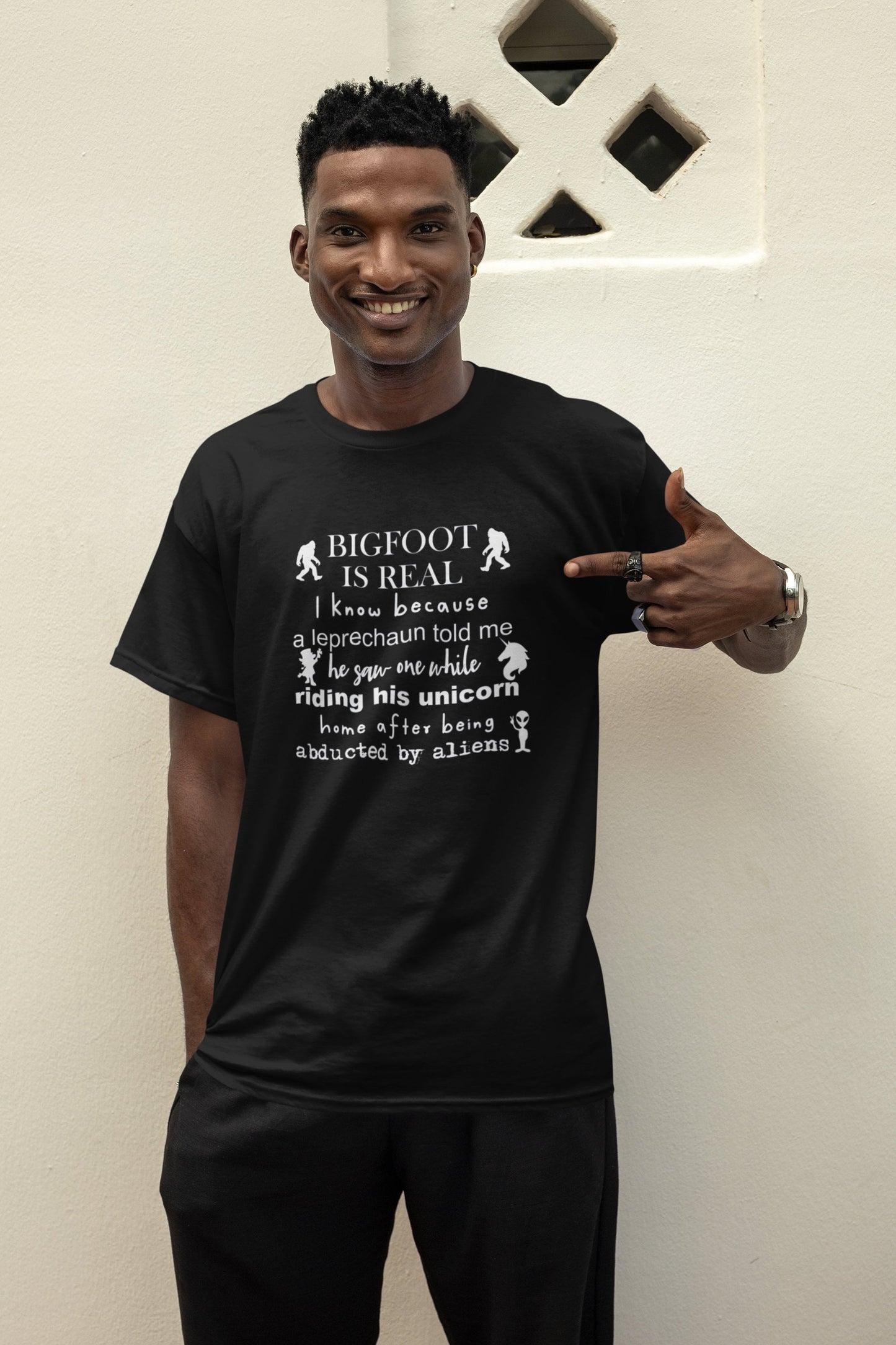 Bigfoot is Real t-shirt (black)