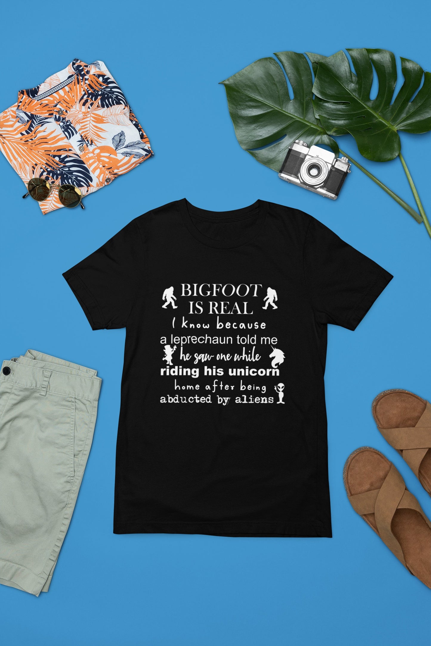 Bigfoot is Real t-shirt (black)