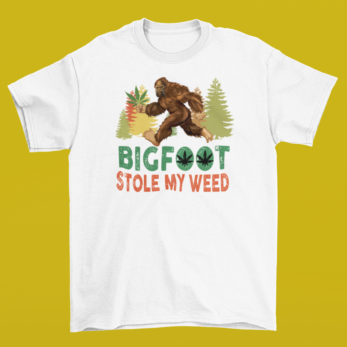 Bigfoot stole my weed t-shirt (black)