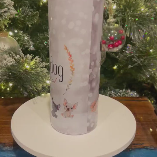 French Bulldog cute puppies 20 oz tumbler