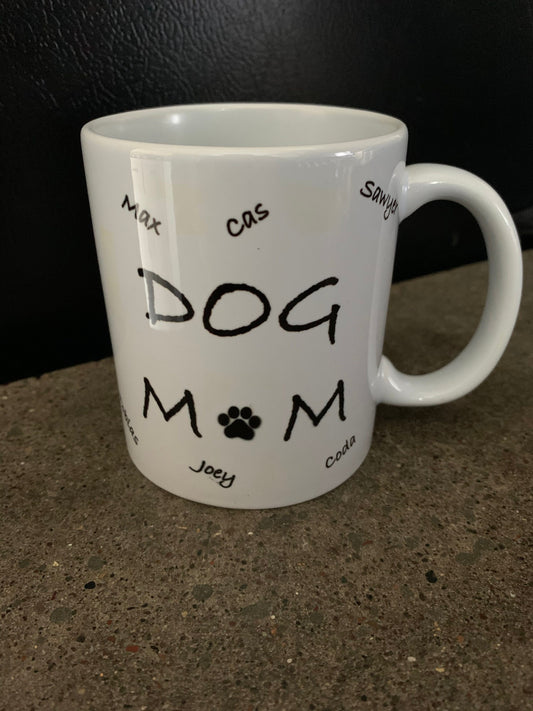 Custom dog photo dog mom coffee mug