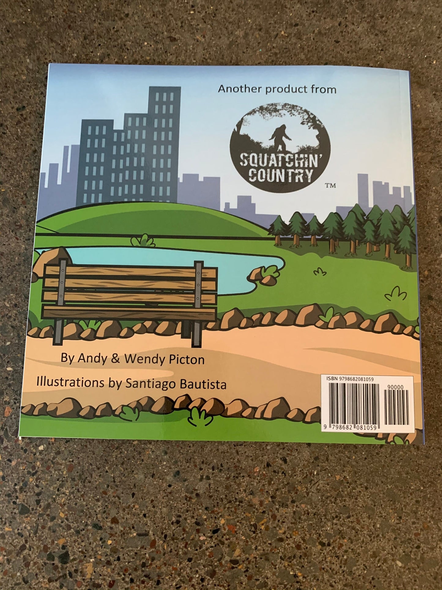 Sammie Squatch Gets a Pet - children's book about a young Bigfoot signed by authors - fast shipping!