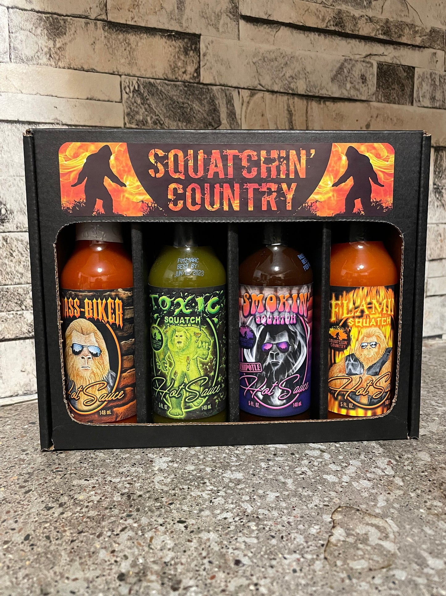 Squatchin' Country Hot Sauce 4 pack Gift set