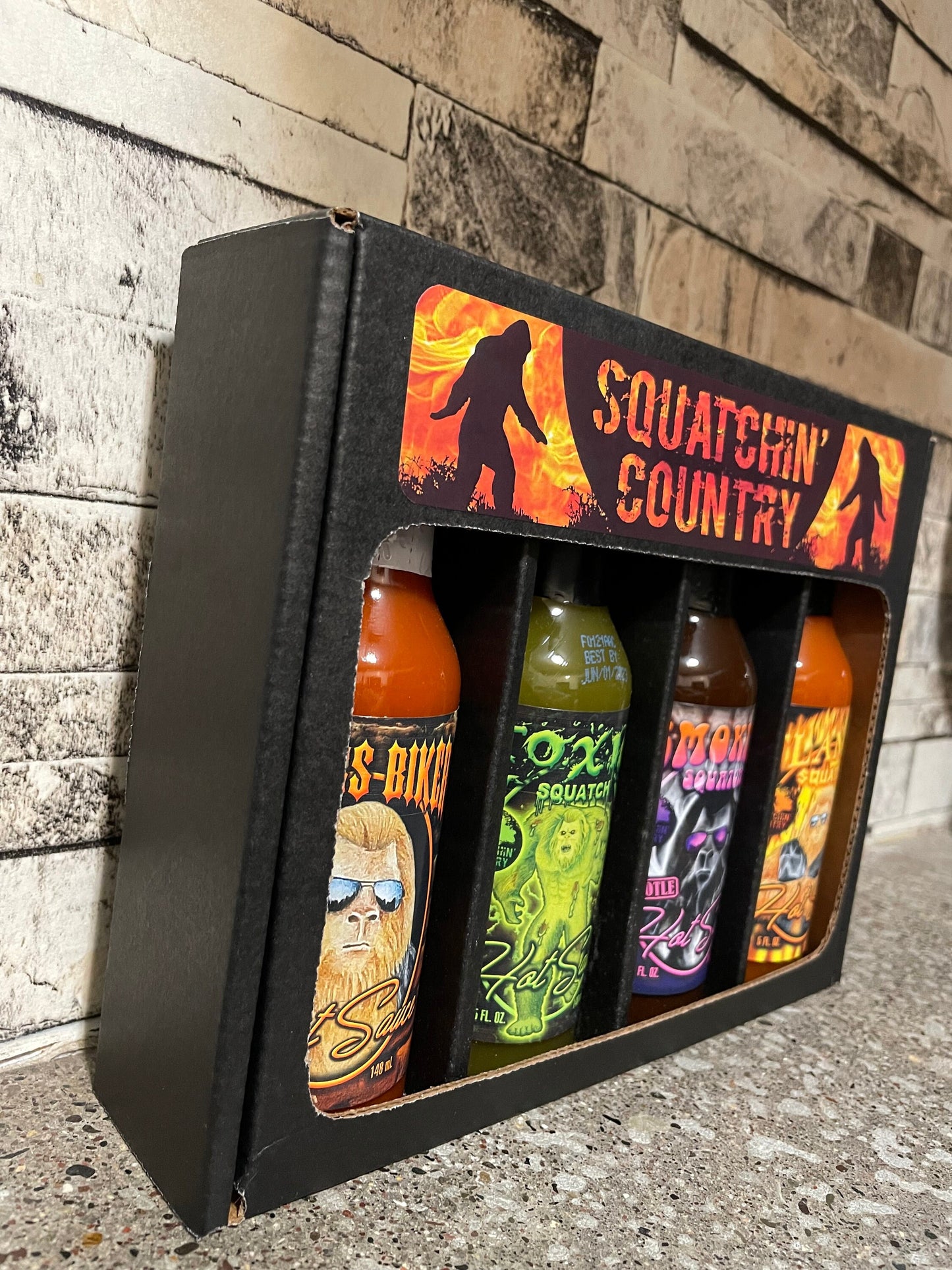 Squatchin' Country Hot Sauce 4 pack Gift set