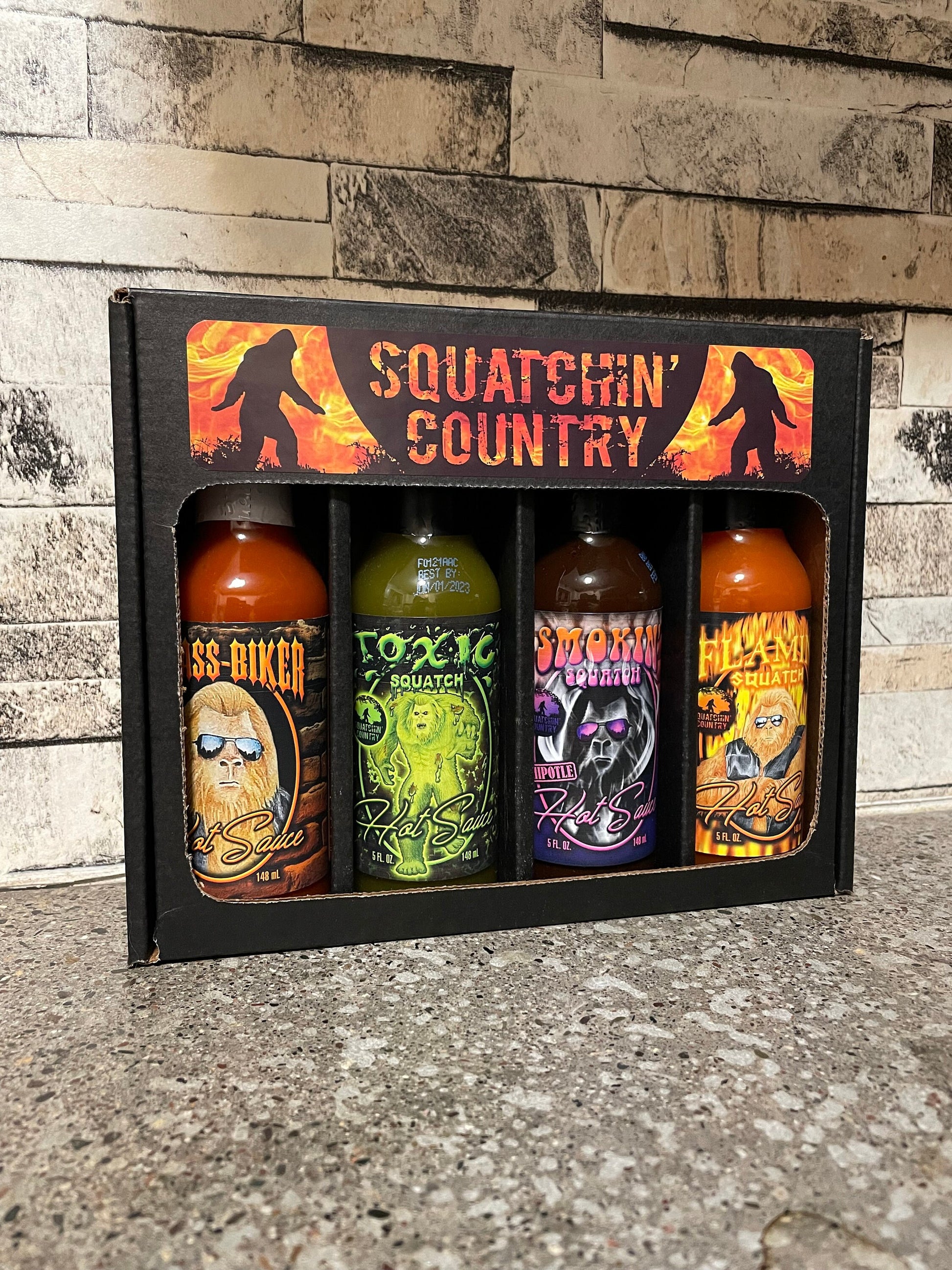 Squatchin' Country Hot Sauce 4 pack Gift set