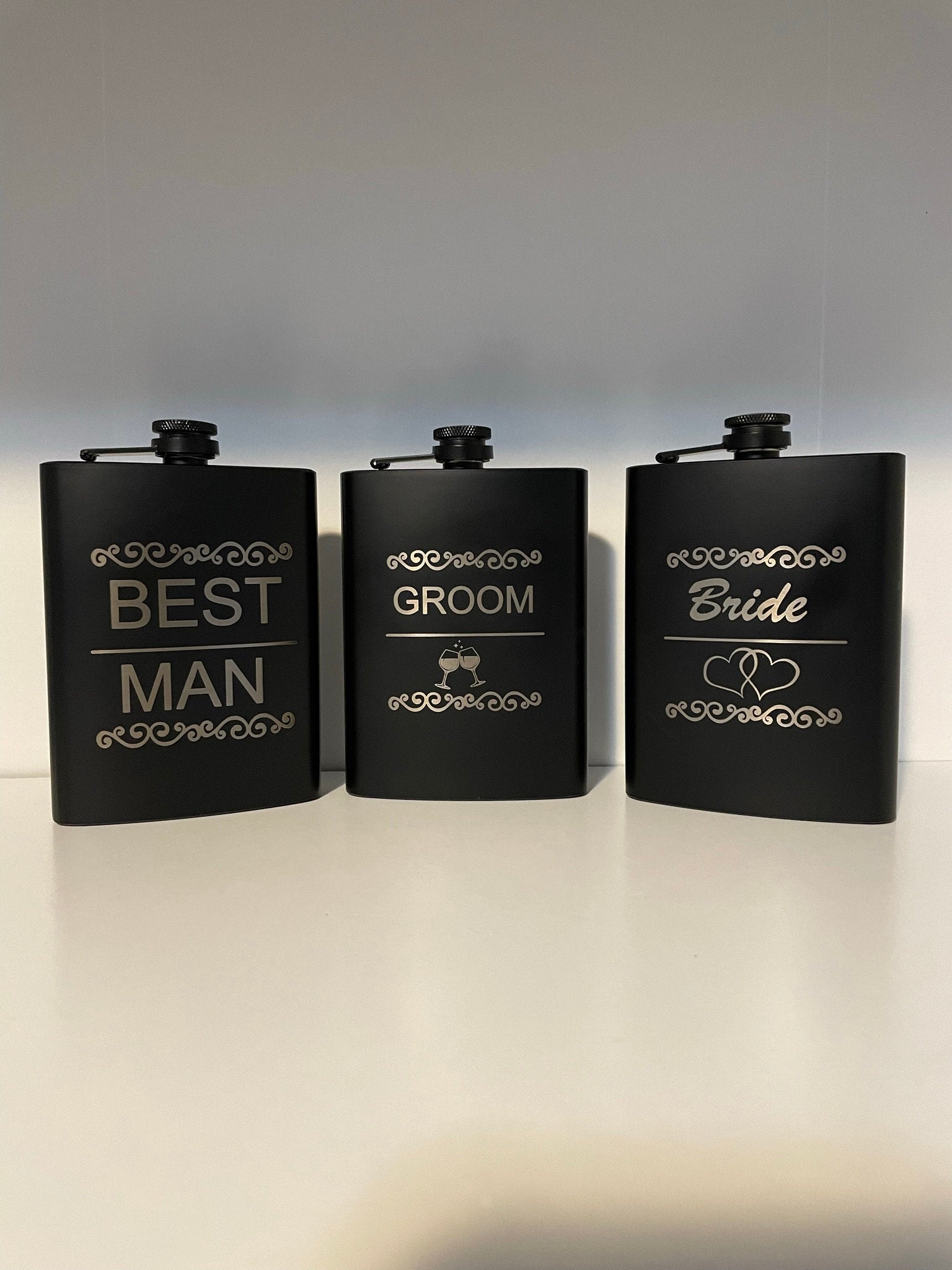 Personalized Wedding Party flasks