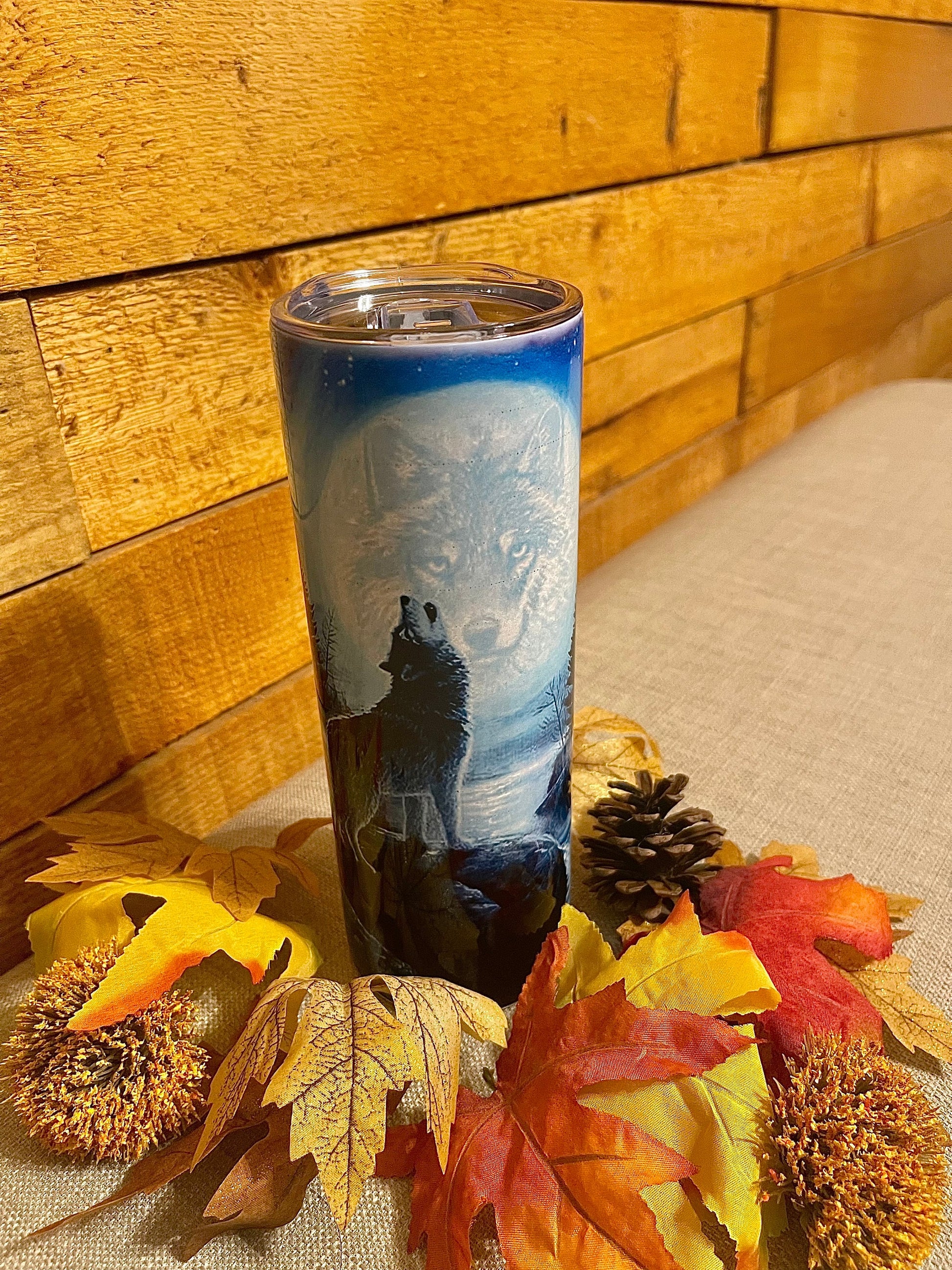 Wildlife Bigfoot, moose, bear, wolf, northern lights 20oz tumblers