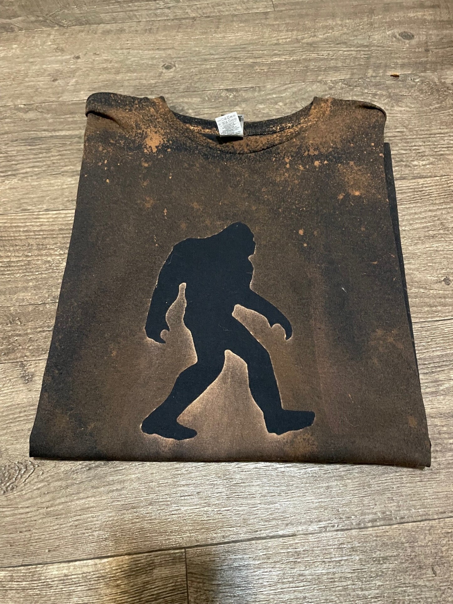 Bigfoot silhouette T-shirt (black) by Squatchin' Country