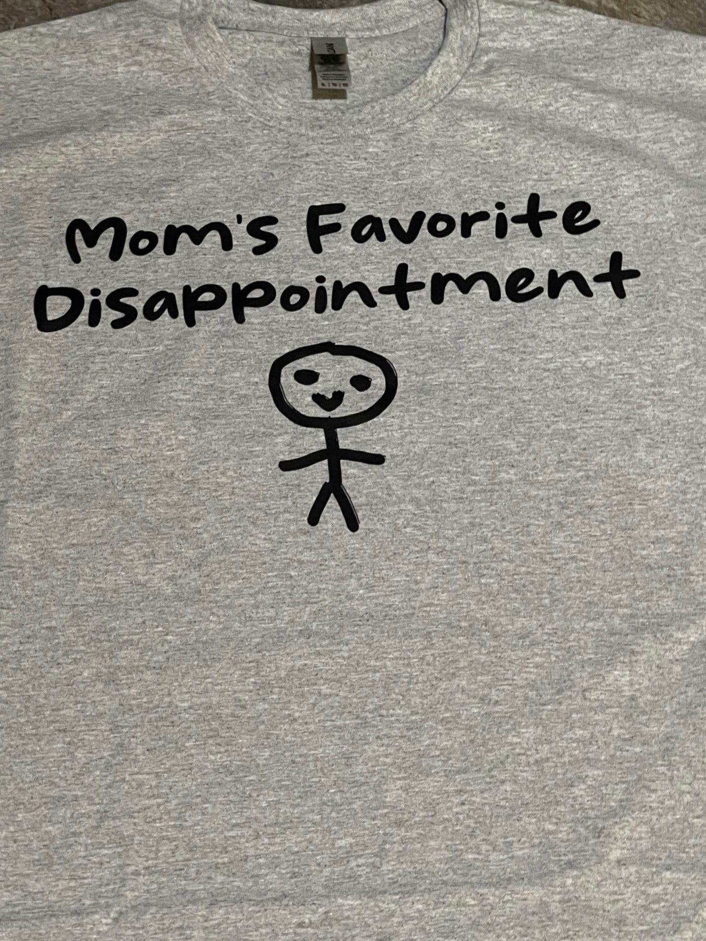 Mom's favorite disappointment t-shirt (gray)