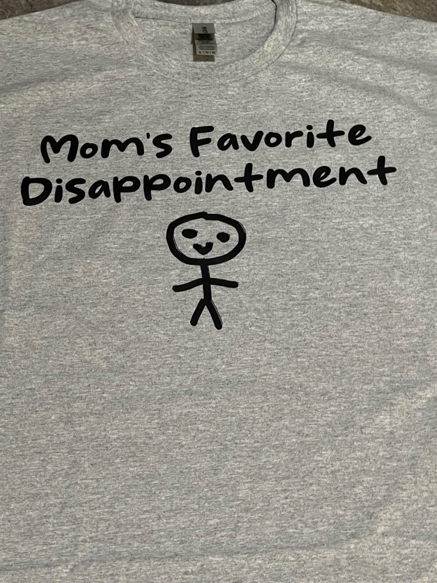 Mom's favorite disappointment t-shirt (gray)