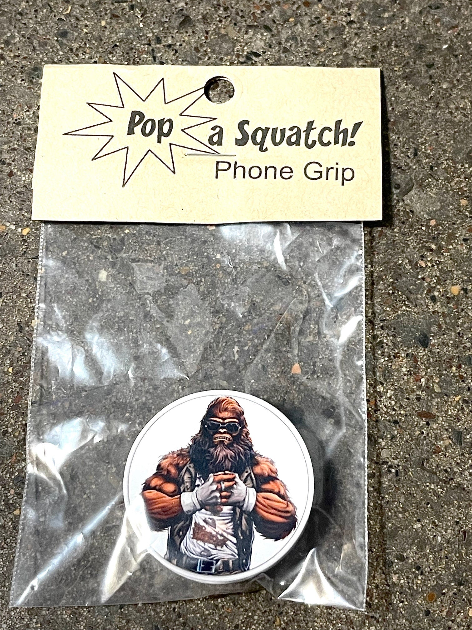 Pop a Squatch phone grip - choose your design or personalized!