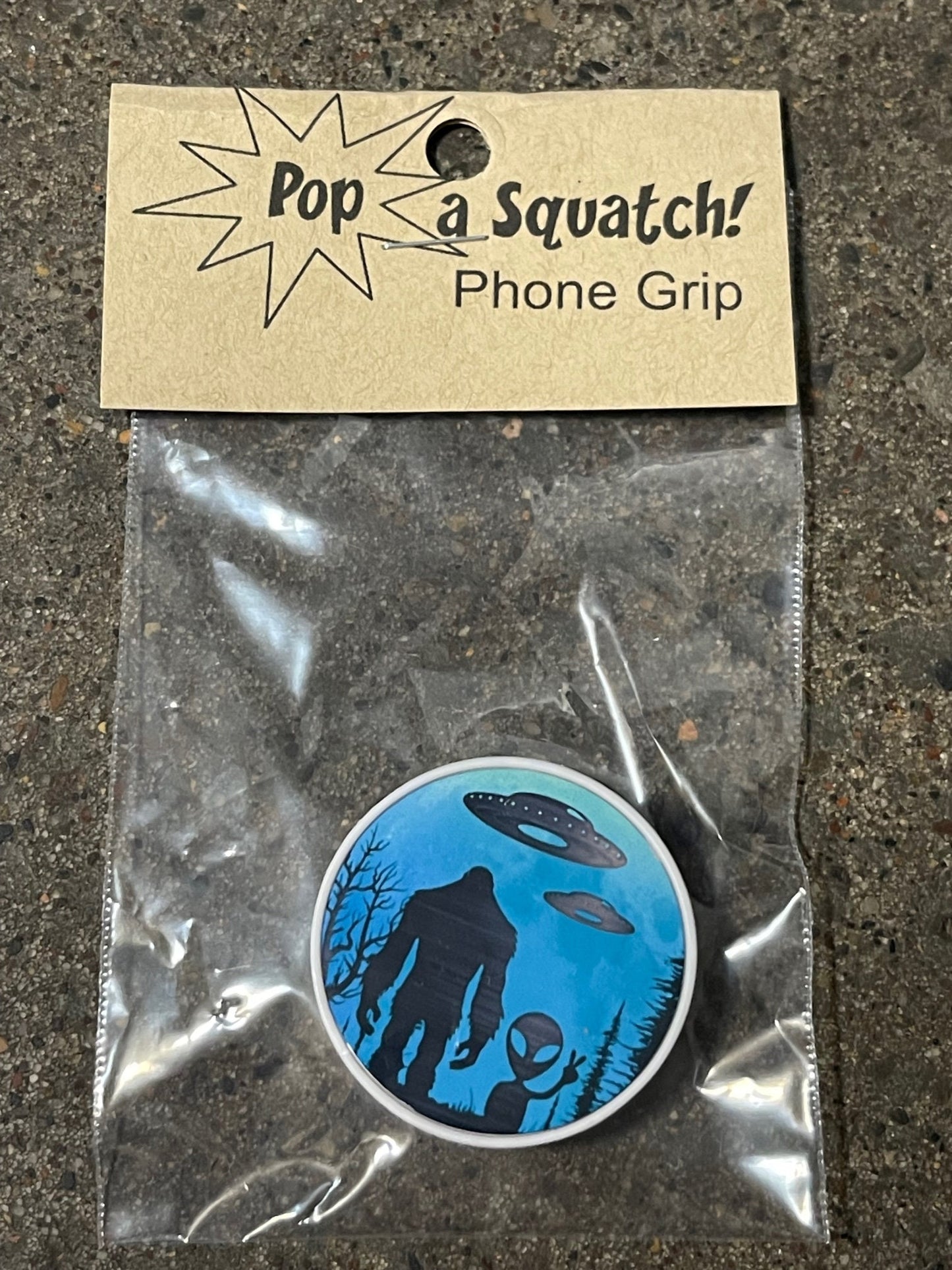 Pop a Squatch phone grip - choose your design or personalized!