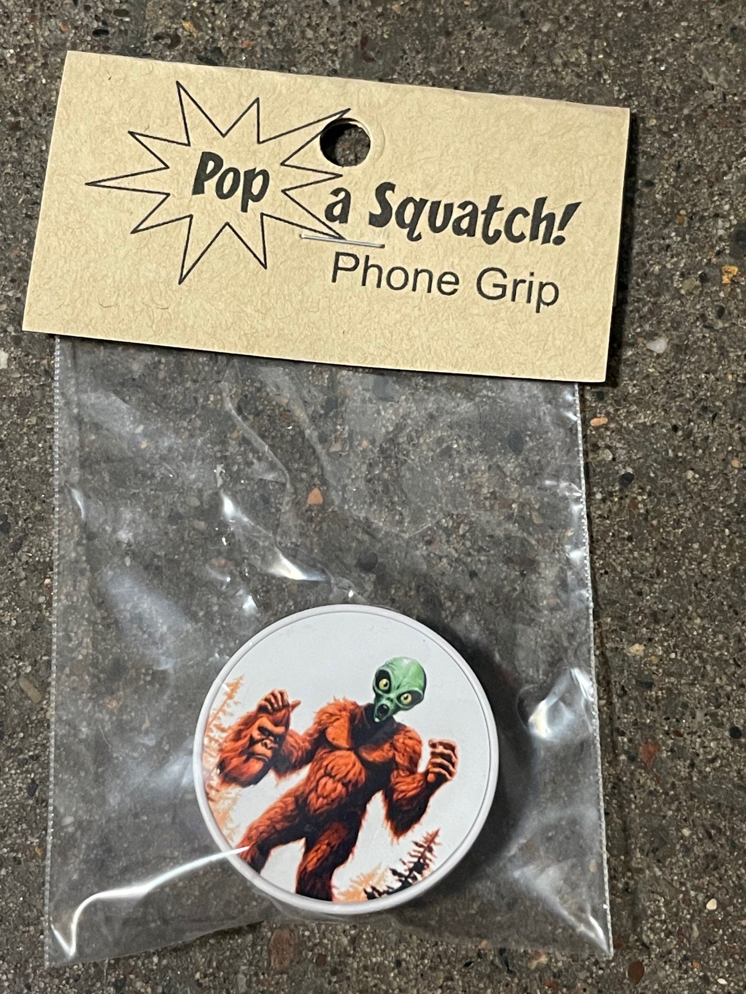 Pop a Squatch phone grip - choose your design or personalized!