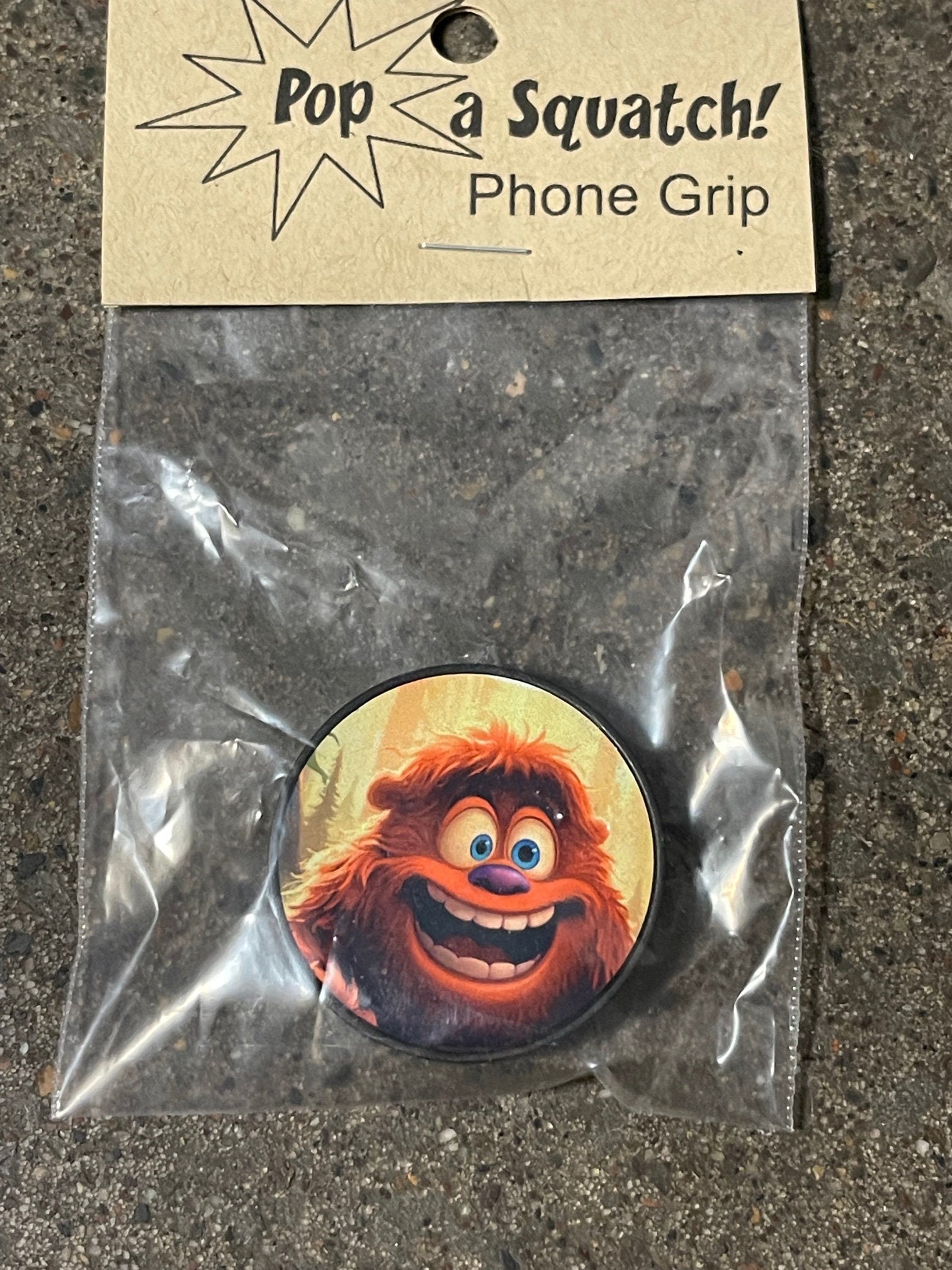 Pop a Squatch phone grip - choose your design or personalized!