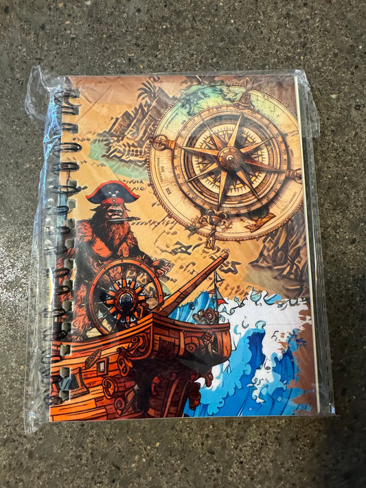 One of a kind Squatchin' Journal - choose your design - Pirate | Compass