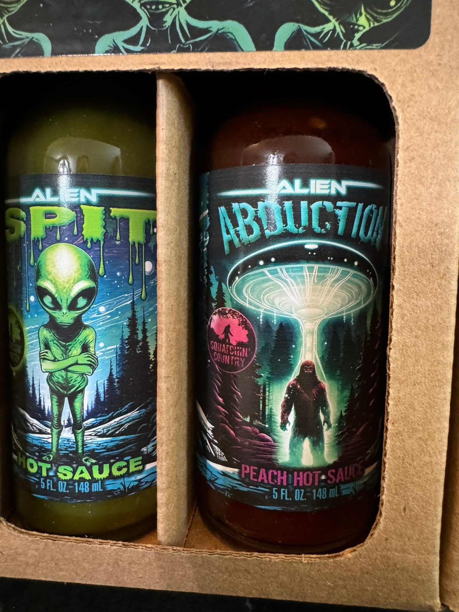Alien Hot Sauce 2 pack Gift set from Squatchin' Country