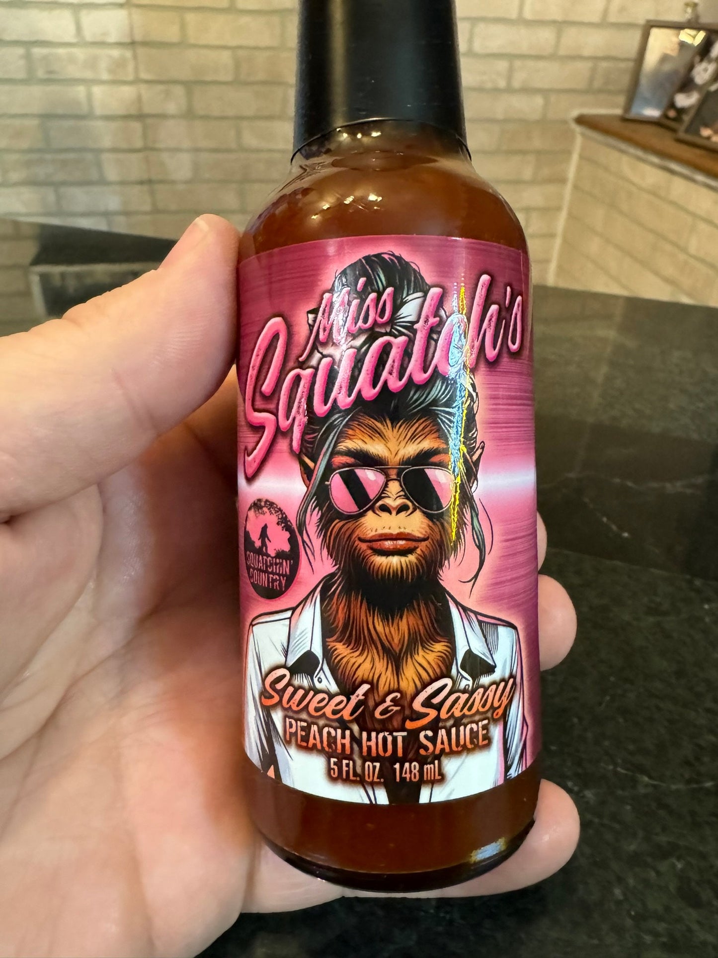 Miss Squatch's Sweet & Sassy Peach Hot Sauce from Squatchin' Country