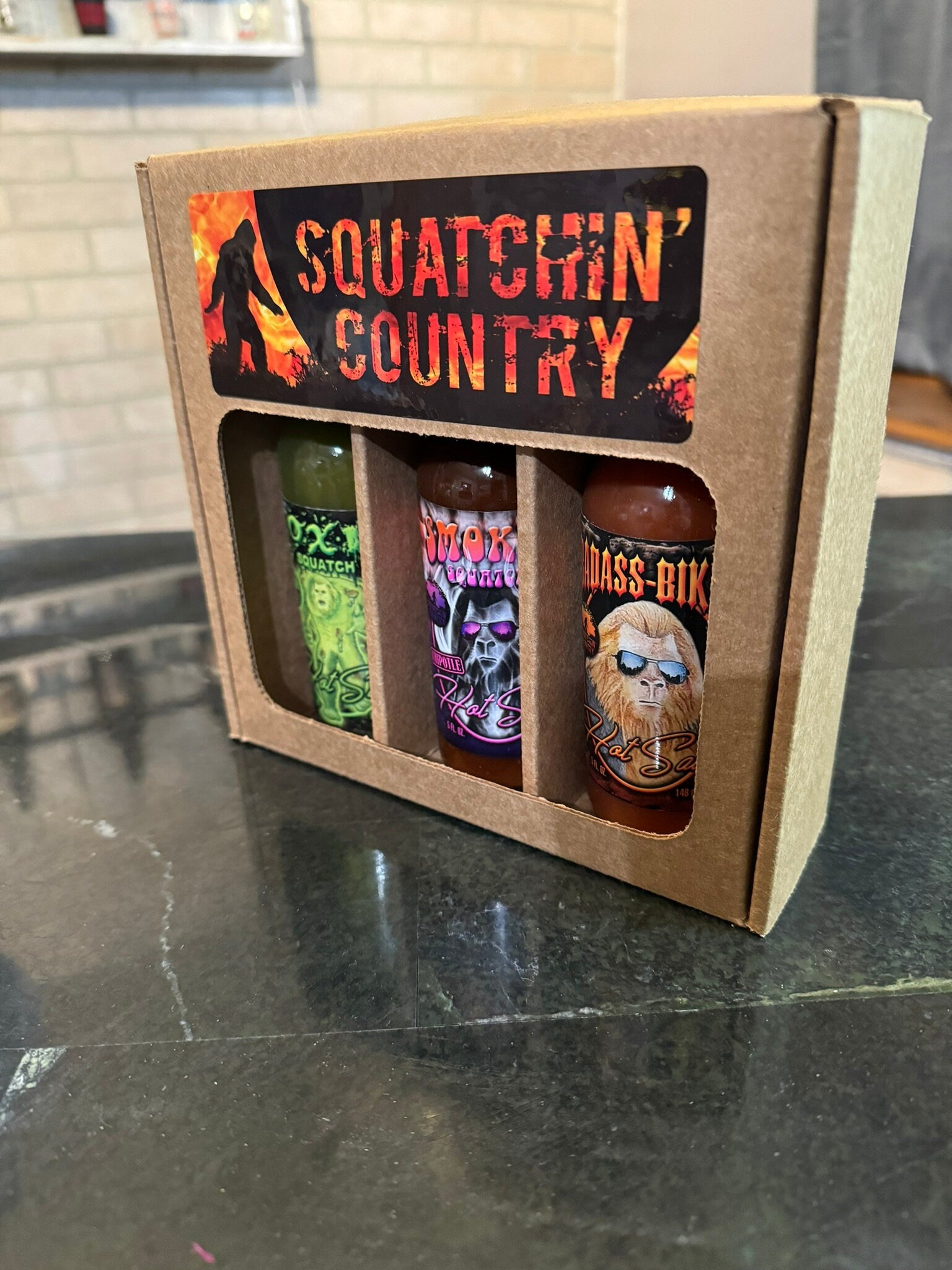 Squatchin' Country Hot Sauce 3 pack Gift set